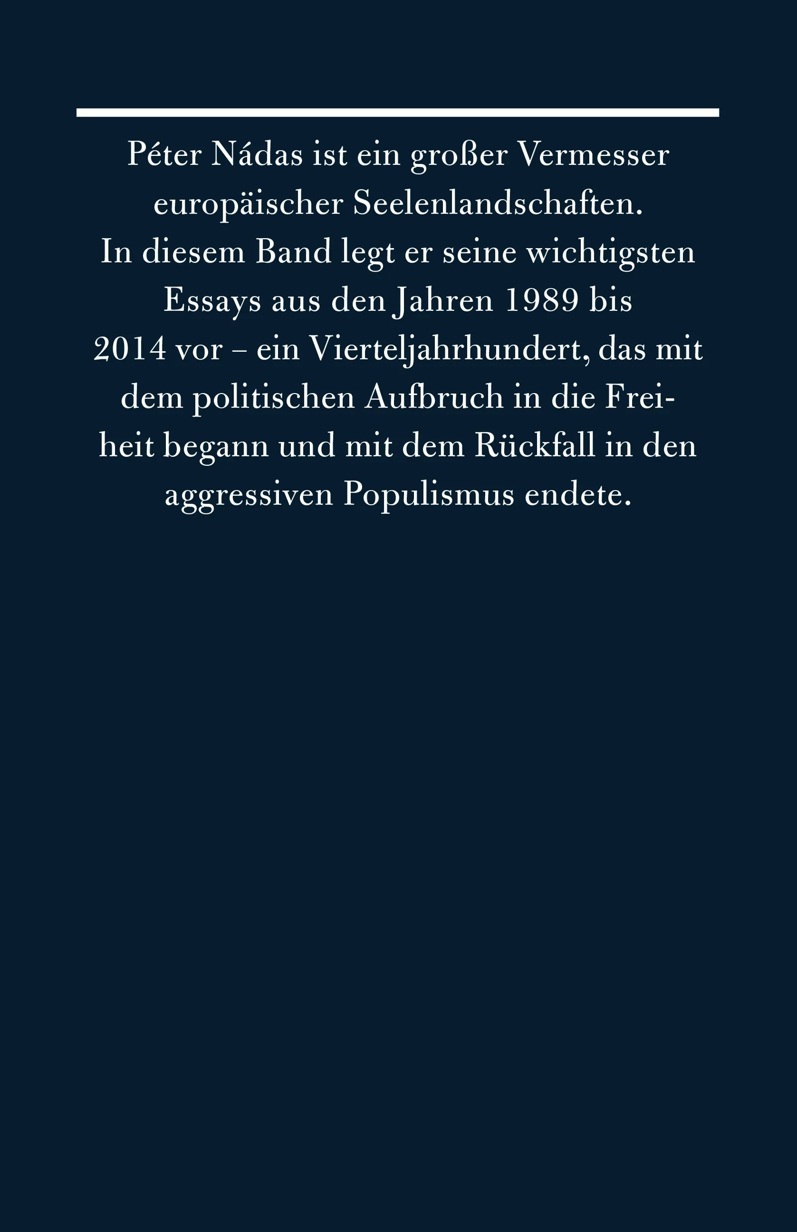 Buchrückseite von 'Leni weint' mit Klappentext - Gebundene Ausgabe