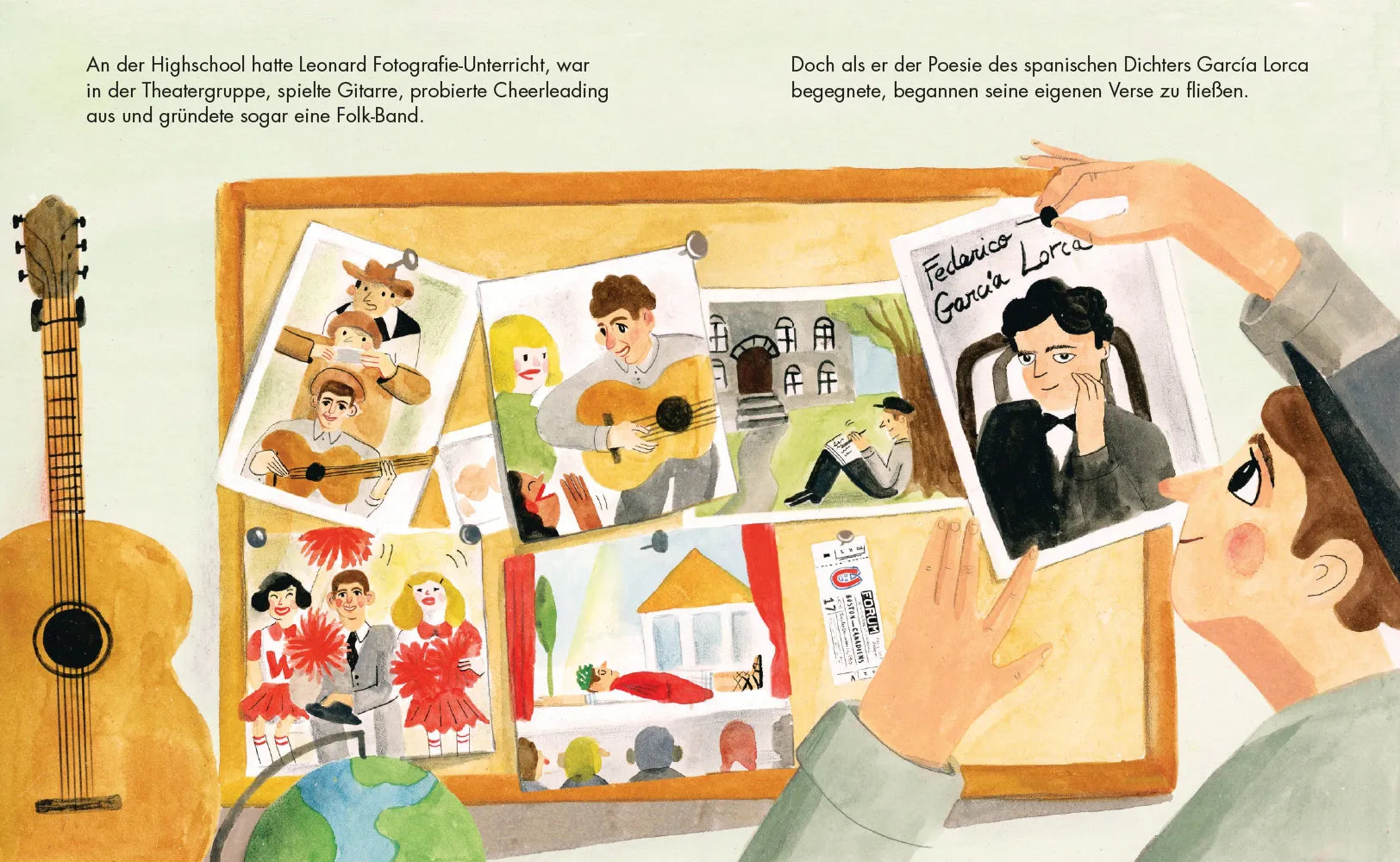 Detailansicht: Leonard Cohen – Little People, BIG DREAMS (Hardcover)