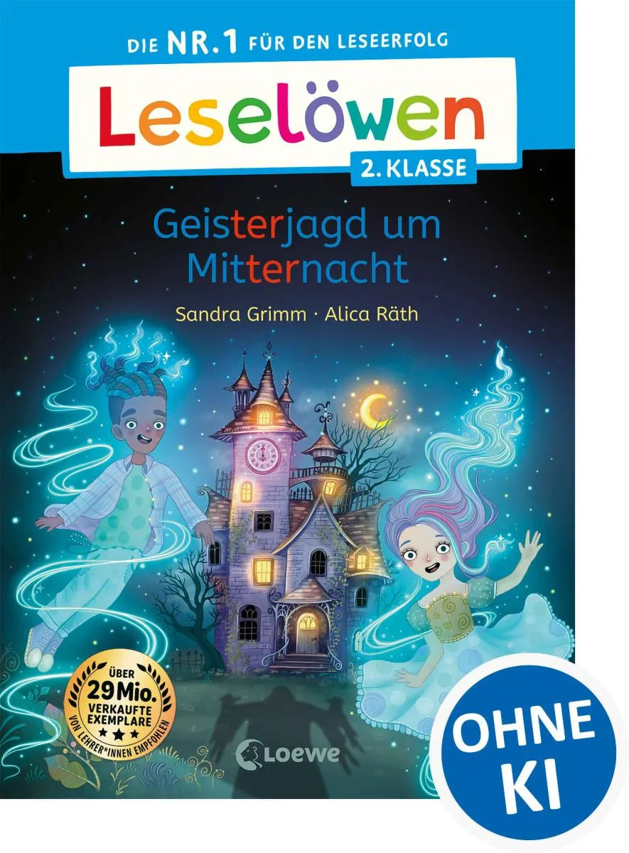 Cover: Leselöwen 2. Klasse - Geisterjagd um Mitternacht (E-Book) von Sandra Grimm