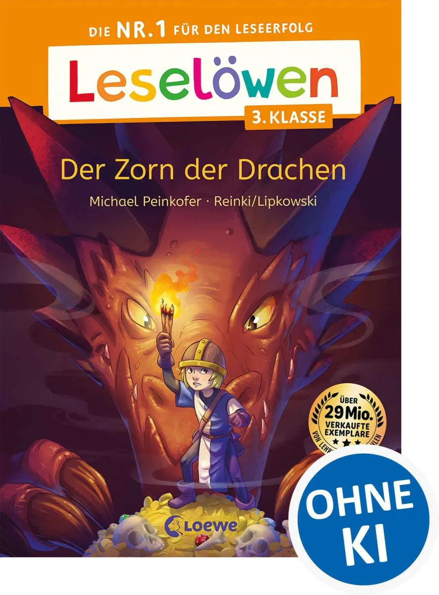 Cover: Leselöwen 3. Klasse - Der Zorn der Drachen (E-Book) von Michael Peinkofer