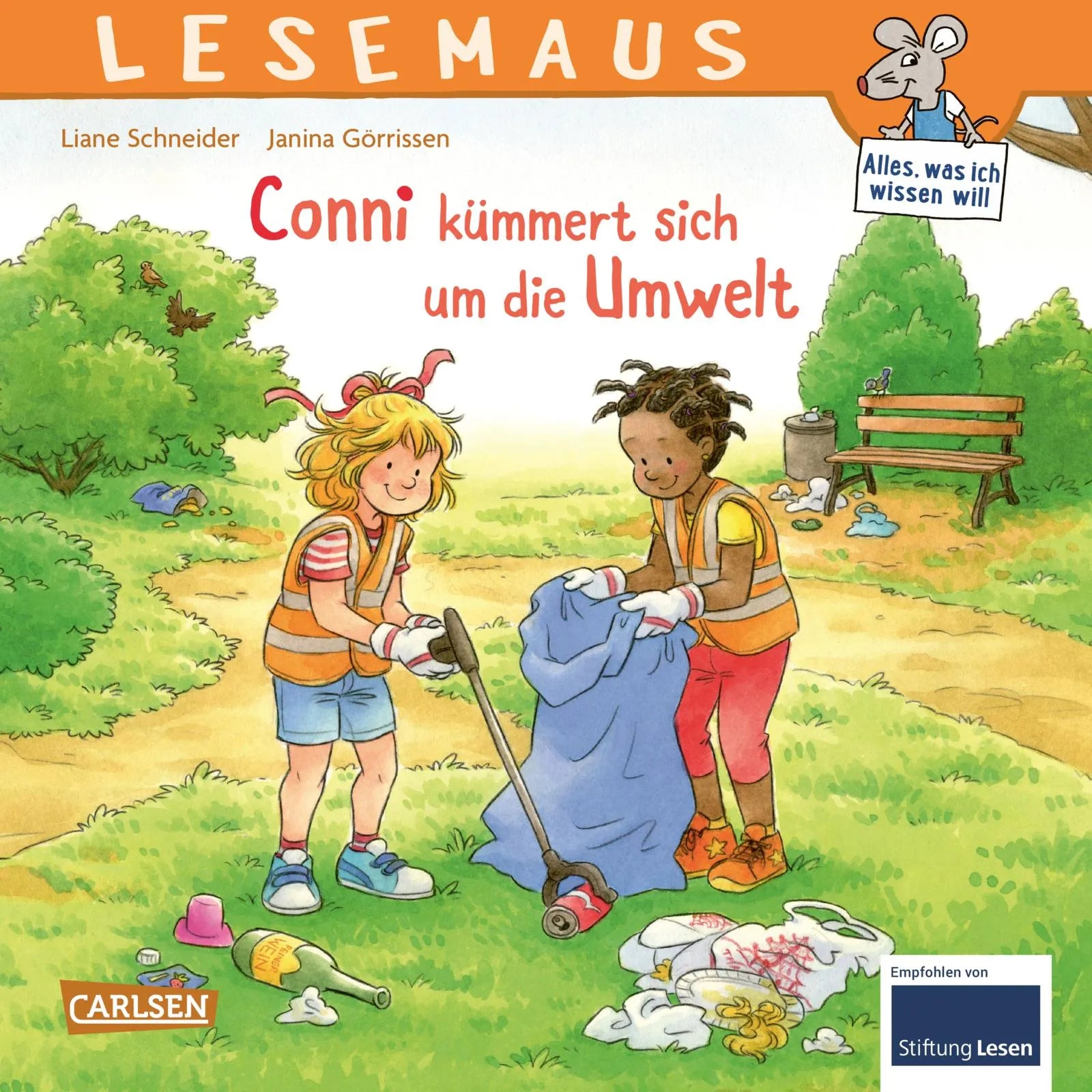 Buchcover von 'LESEMAUS 117: Conni kümmert sich um die Umwelt' - Taschenbuch von Liane Schneider