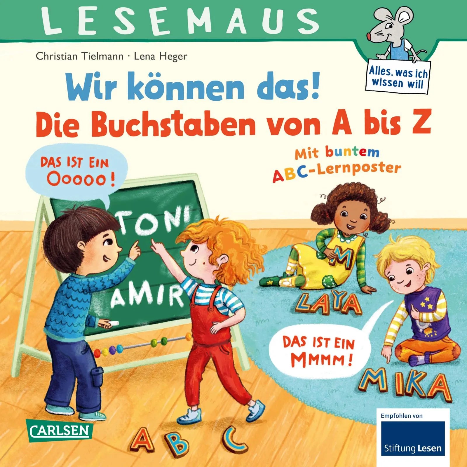 Cover: LESEMAUS 125: Wir können das! Die Buchstaben von A bis Z (Taschenbuch) von Christian Tielmann