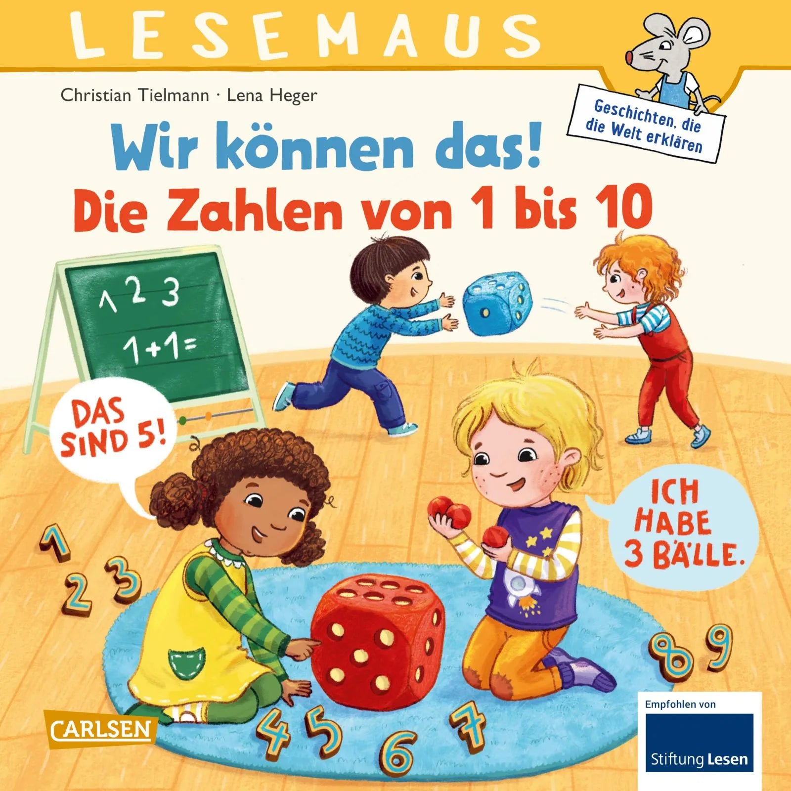 Buchcover von 'LESEMAUS 126: Wir können das! Die Zahlen von 1 bis 10' - Taschenbuch von Christian Tielmann