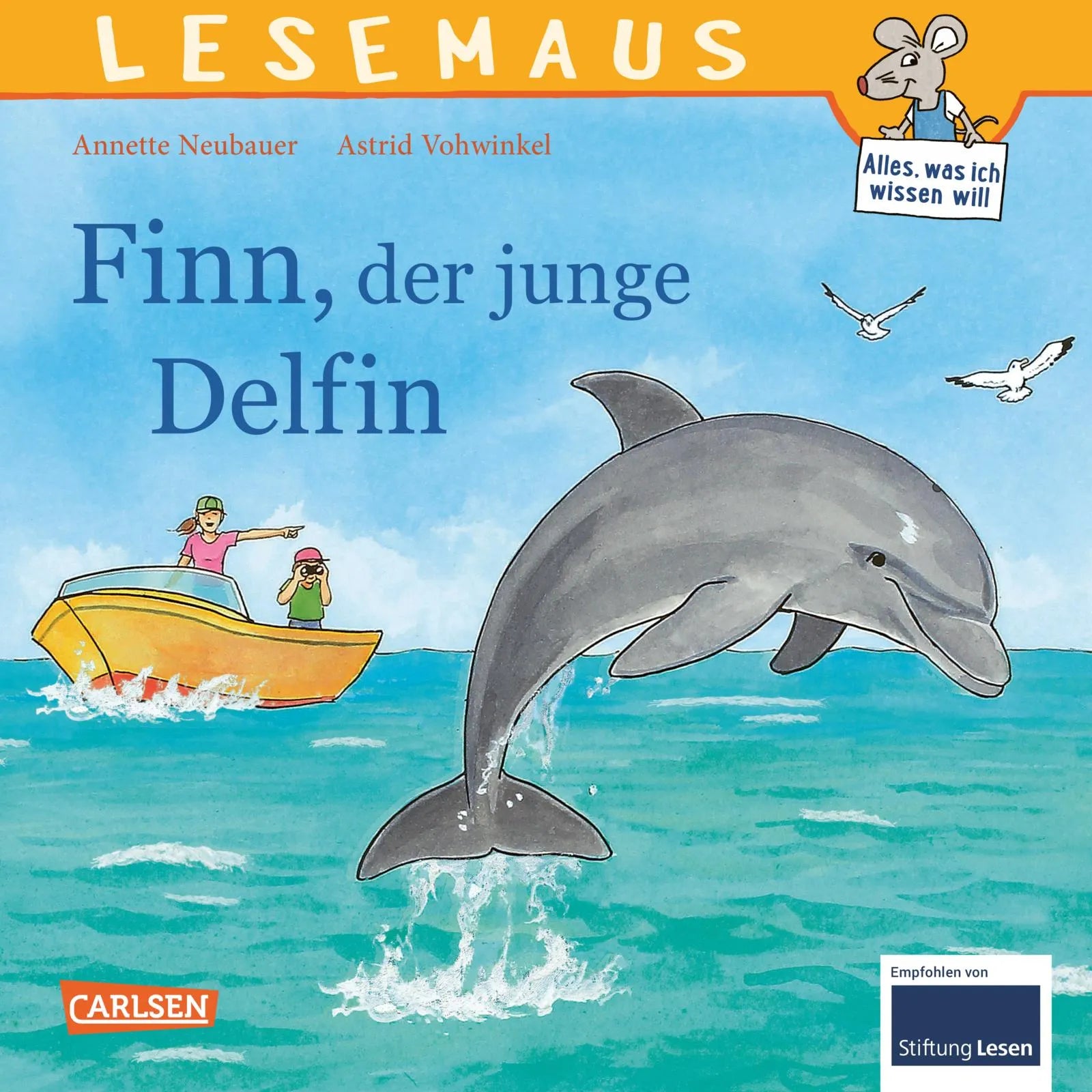 Buchcover von 'LESEMAUS 127: Finn, der junge Delfin' - Taschenbuch von Annette Neubauer