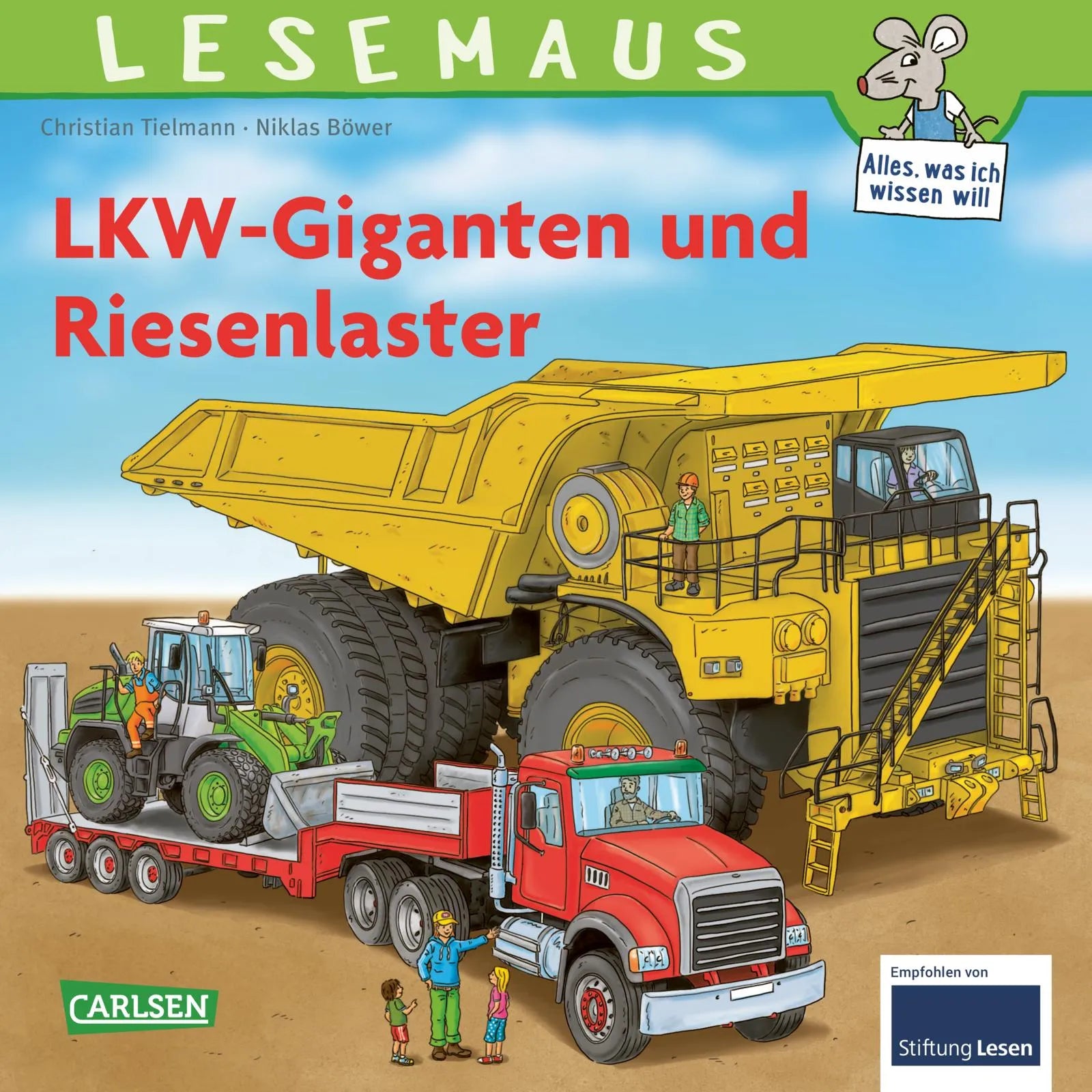 Buchcover von 'LESEMAUS 159: LKW-Giganten und Riesenlaster' - Taschenbuch von Christian Tielmann
