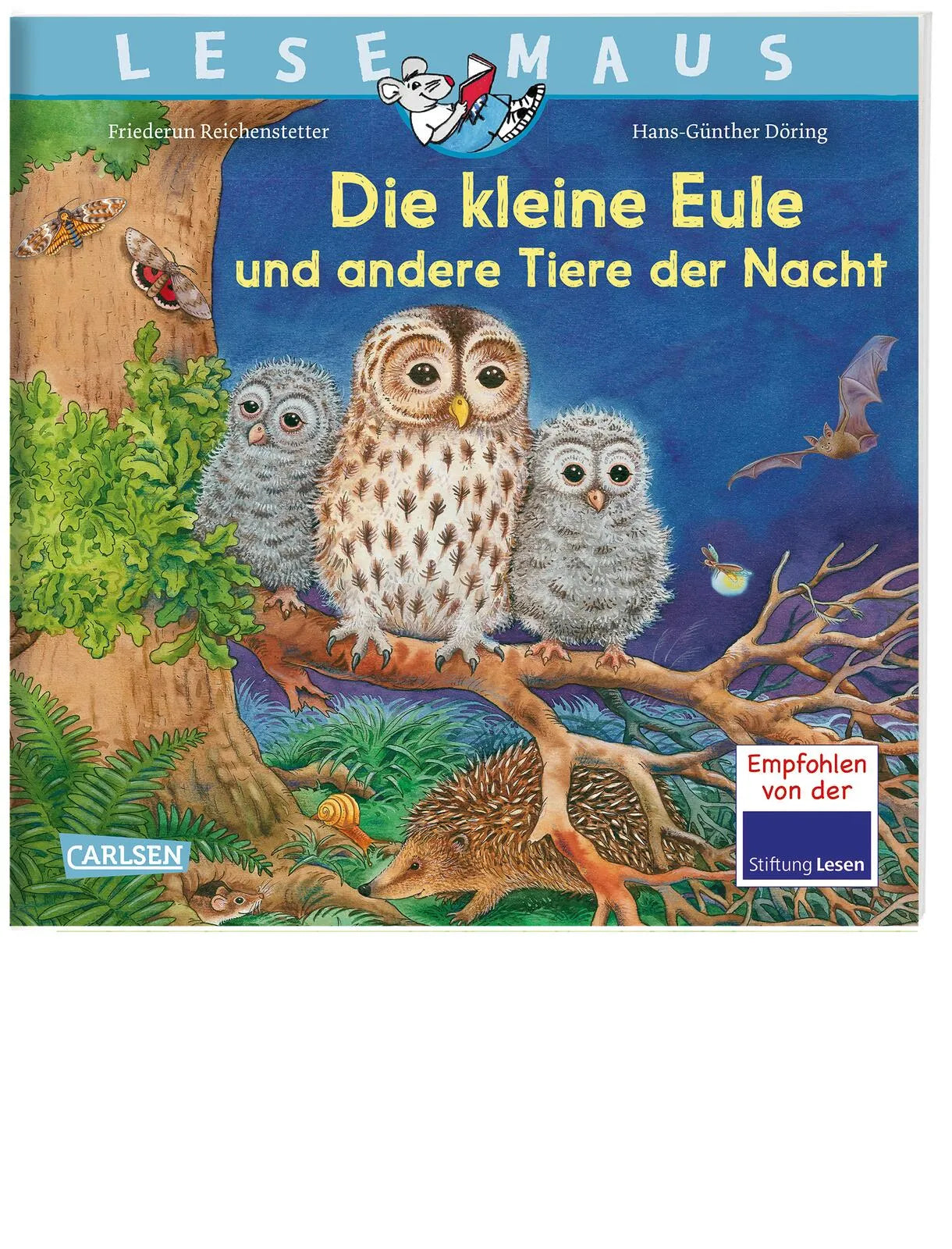 Buchcover von 'LESEMAUS 174: Die kleine Eule und andere Tiere der Nacht' - Taschenbuch von Friederun Reichenstetter