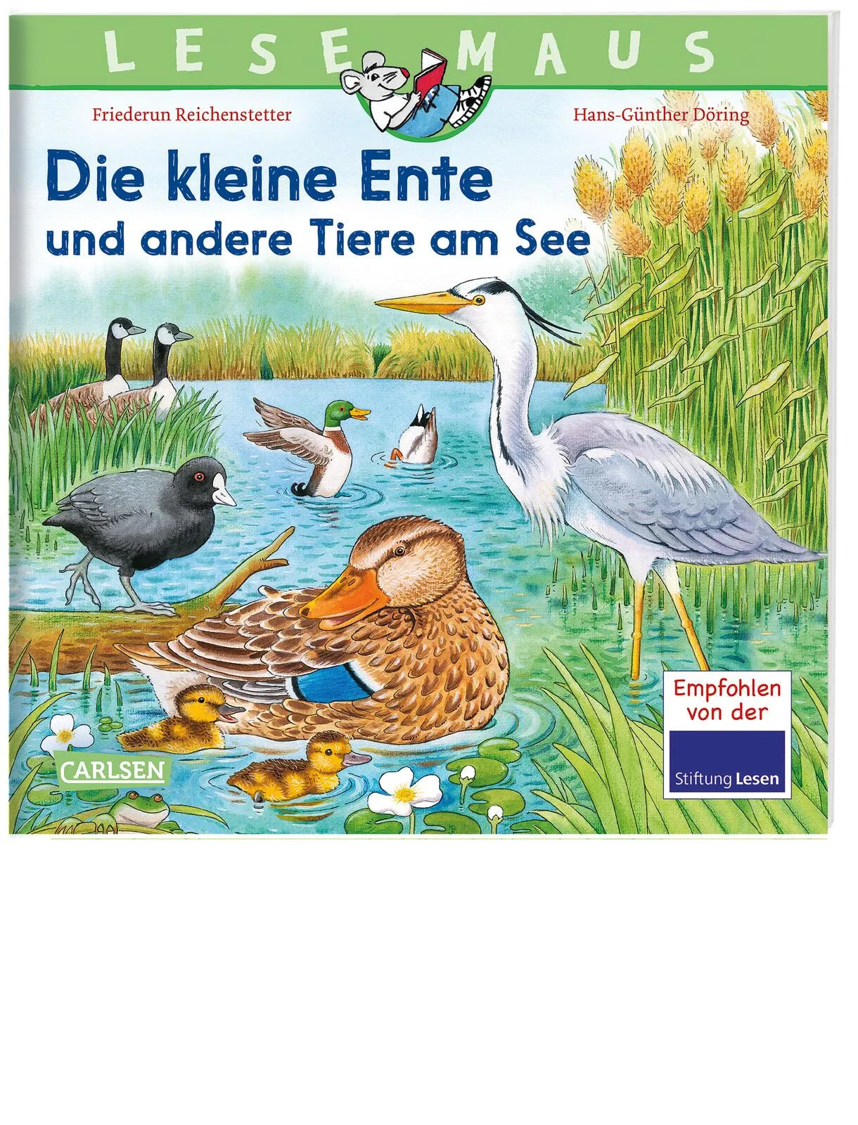 Buchcover von 'LESEMAUS 177: Die kleine Ente und andere Tiere am See' - Taschenbuch von Friederun Reichenstetter