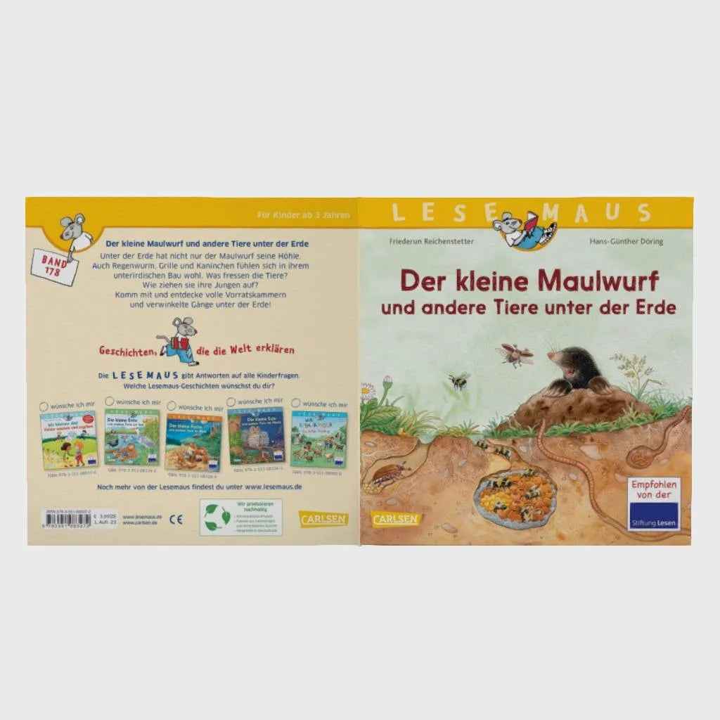 Abbildung von 'LESEMAUS 178: Der kleine Maulwurf und andere Tiere unter der Erde'
