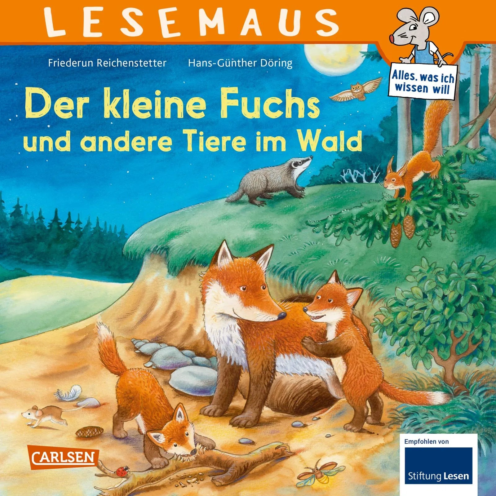 Buchcover von 'LESEMAUS 181: Der kleine Fuchs und andere Tiere im Wald' - Taschenbuch von Friederun Reichenstetter