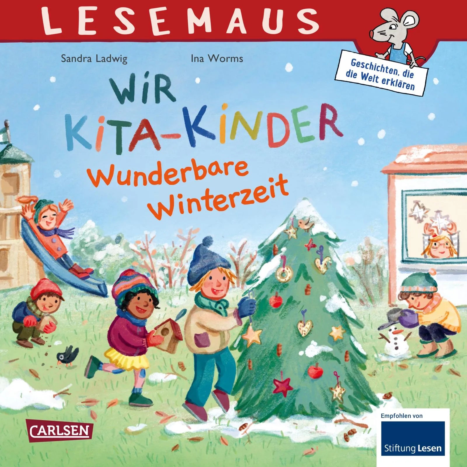 Buchcover von 'LESEMAUS 185: Wir KiTa-Kinder – Wunderbare Winterzeit' - Taschenbuch von Sandra Ladwig