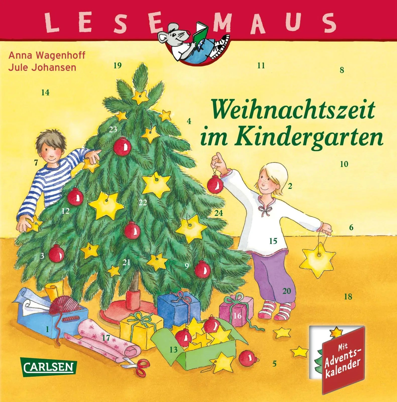 Buchcover von 'LESEMAUS 24: Weihnachtszeit im Kindergarten' - Taschenbuch von Anna Wagenhoff