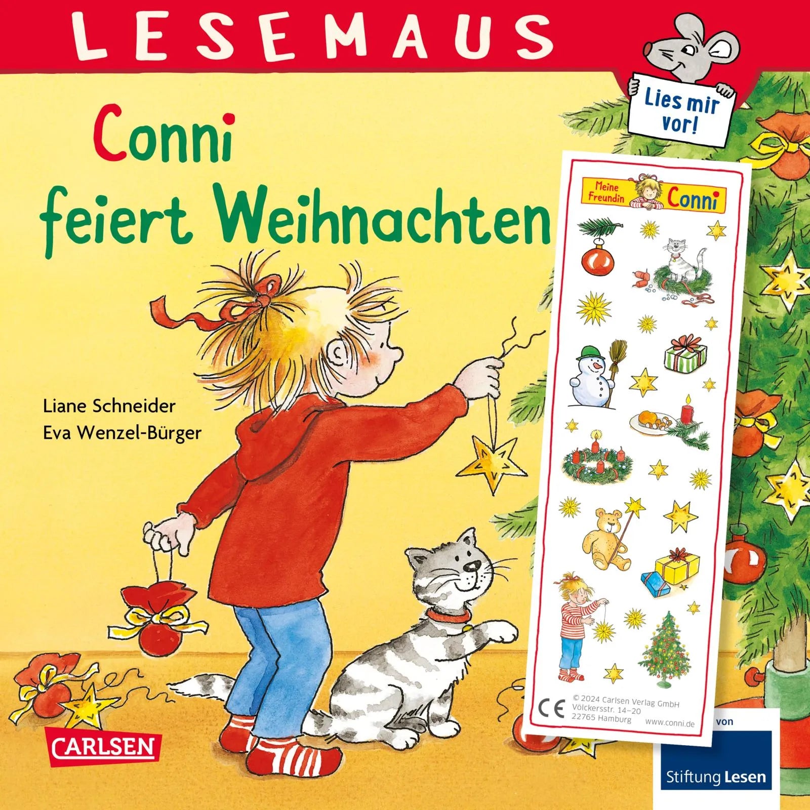 Buchcover von 'LESEMAUS 58: Conni feiert Weihnachten' - Taschenbuch von Liane Schneider