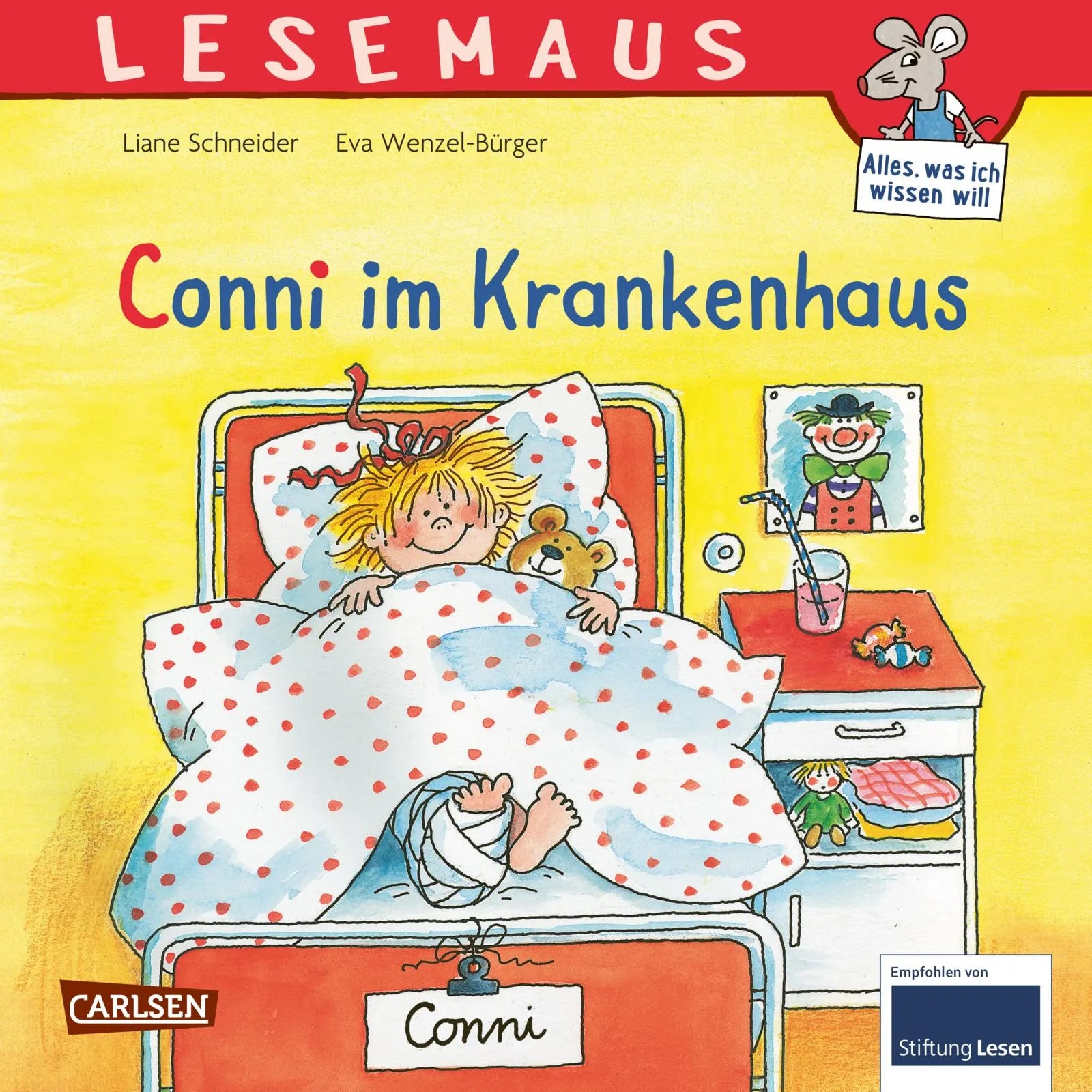 Buchcover von 'LESEMAUS 60: Conni im Krankenhaus' - Taschenbuch von Liane Schneider