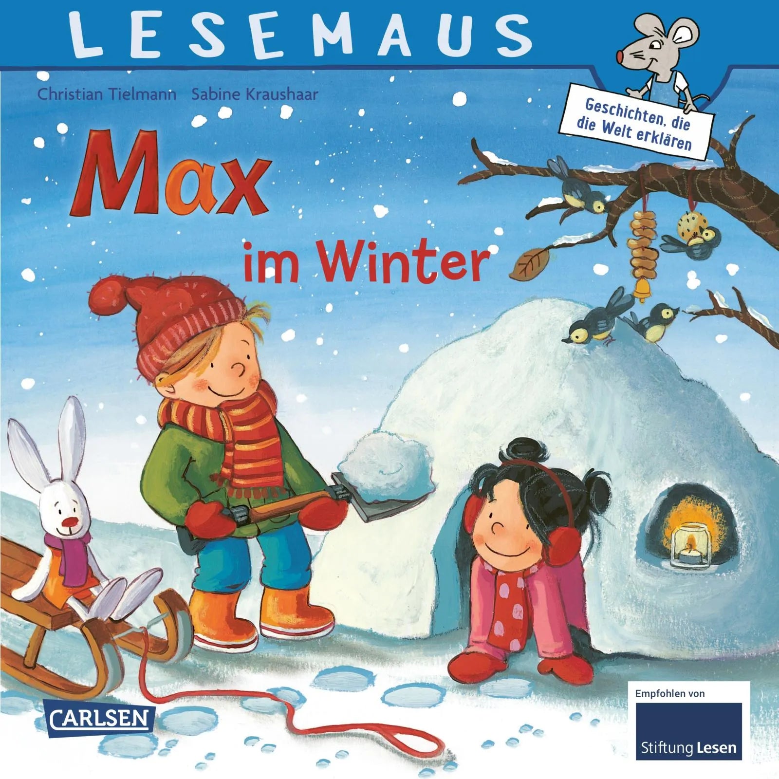 Buchcover von 'LESEMAUS 63: Max im Winter' - Taschenbuch von Christian Tielmann
