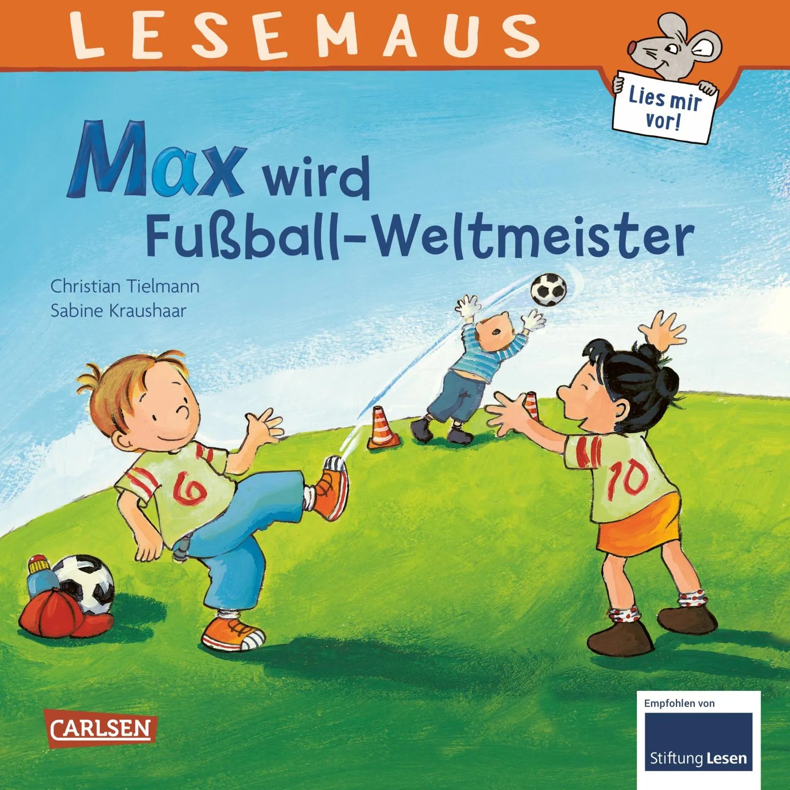 Buchcover von 'LESEMAUS 72: Max wird Fußball-Weltmeister' - Taschenbuch von Christian Tielmann
