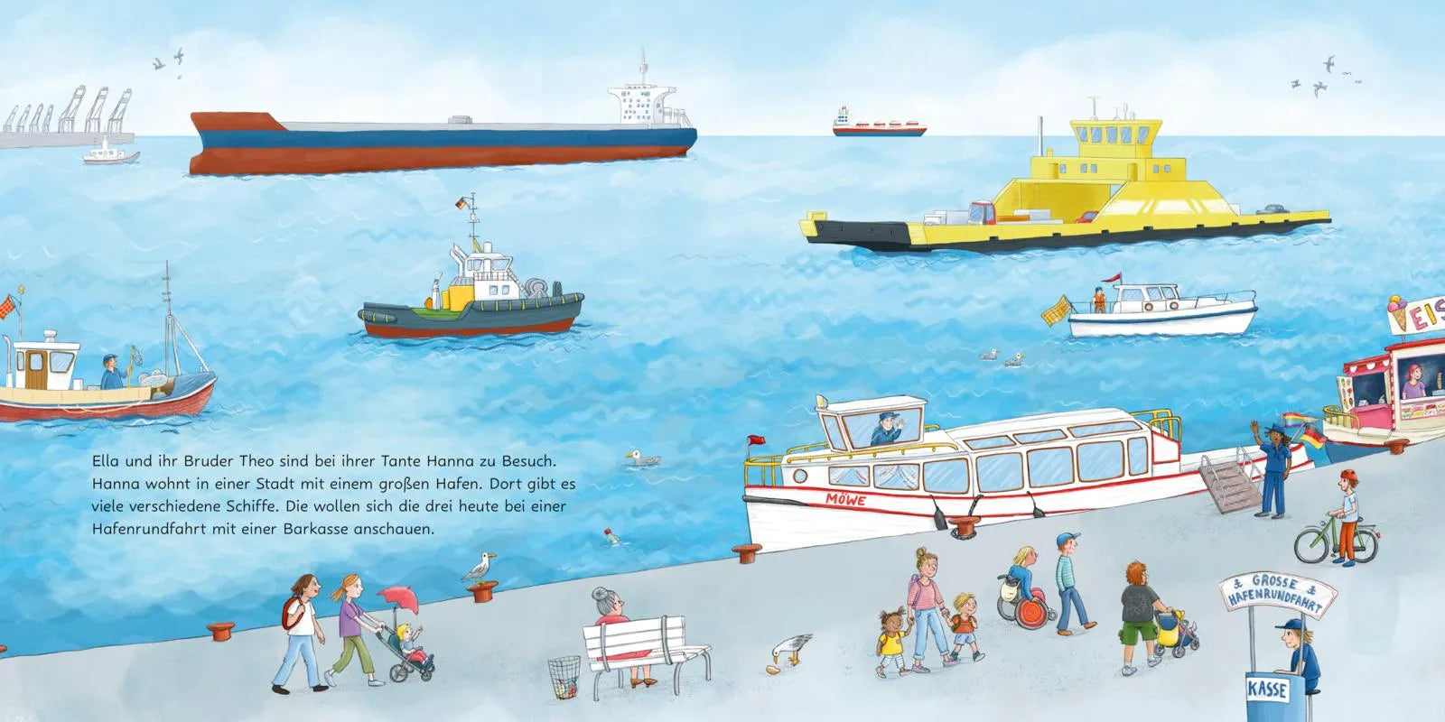 Produktansicht: LESEMAUS 75: Große und kleine Schiffe im Hafen (Taschenbuch)