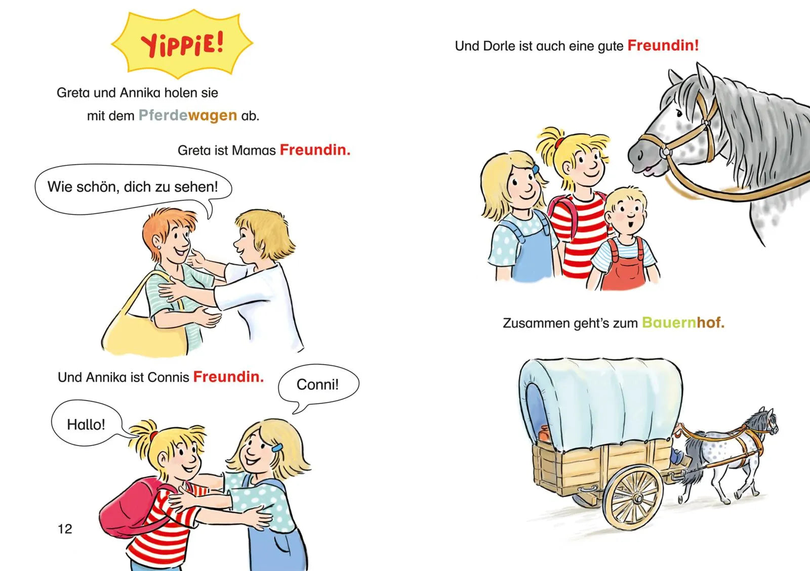 Produktansicht: Lesen lernen mit Conni: Conni und das Abenteuer auf dem Bauernhof (Gebundene Ausgabe)
