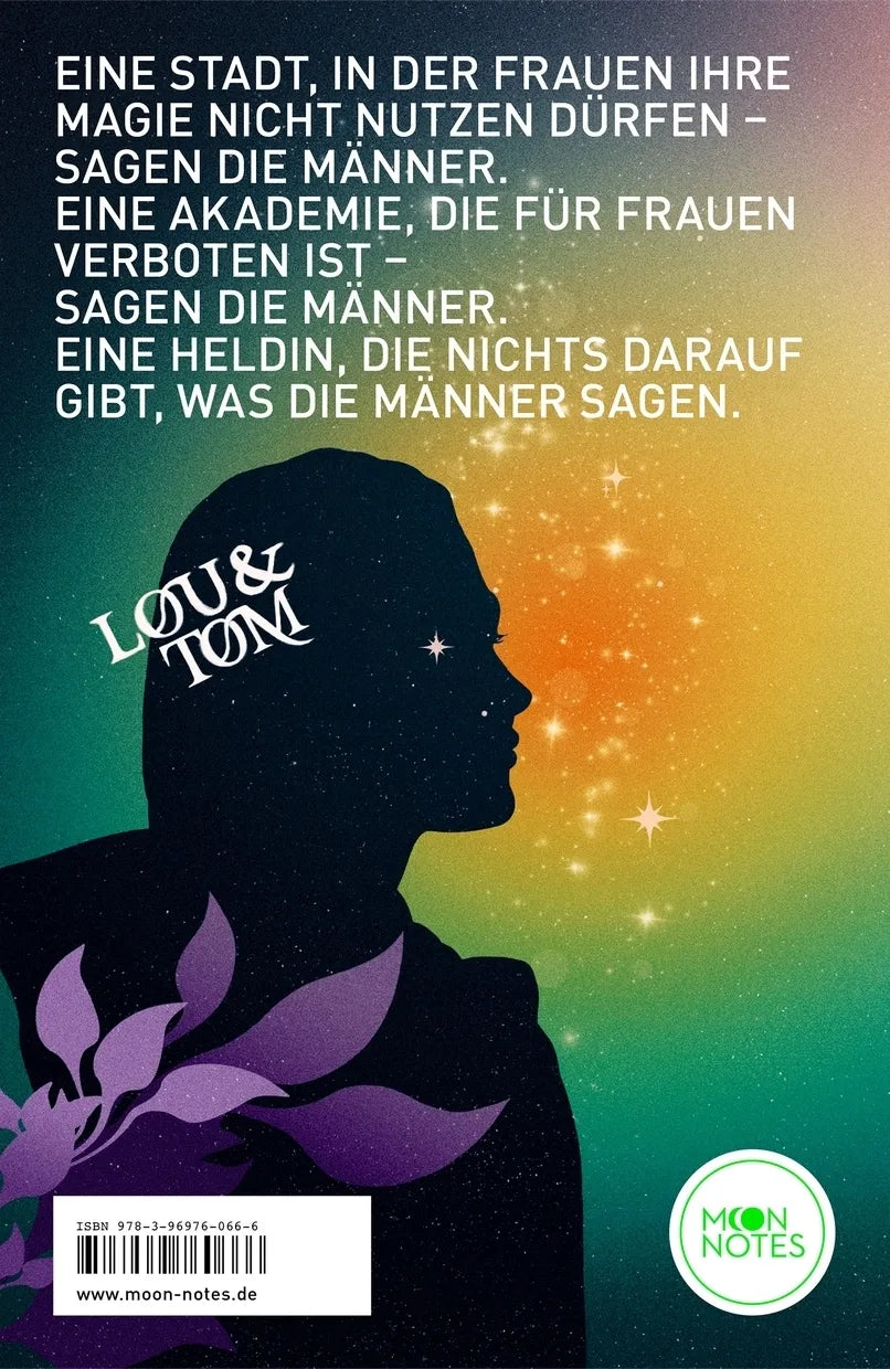 Buchrückseite von 'Lessons of Hearts and Magic' mit Klappentext - Paperback