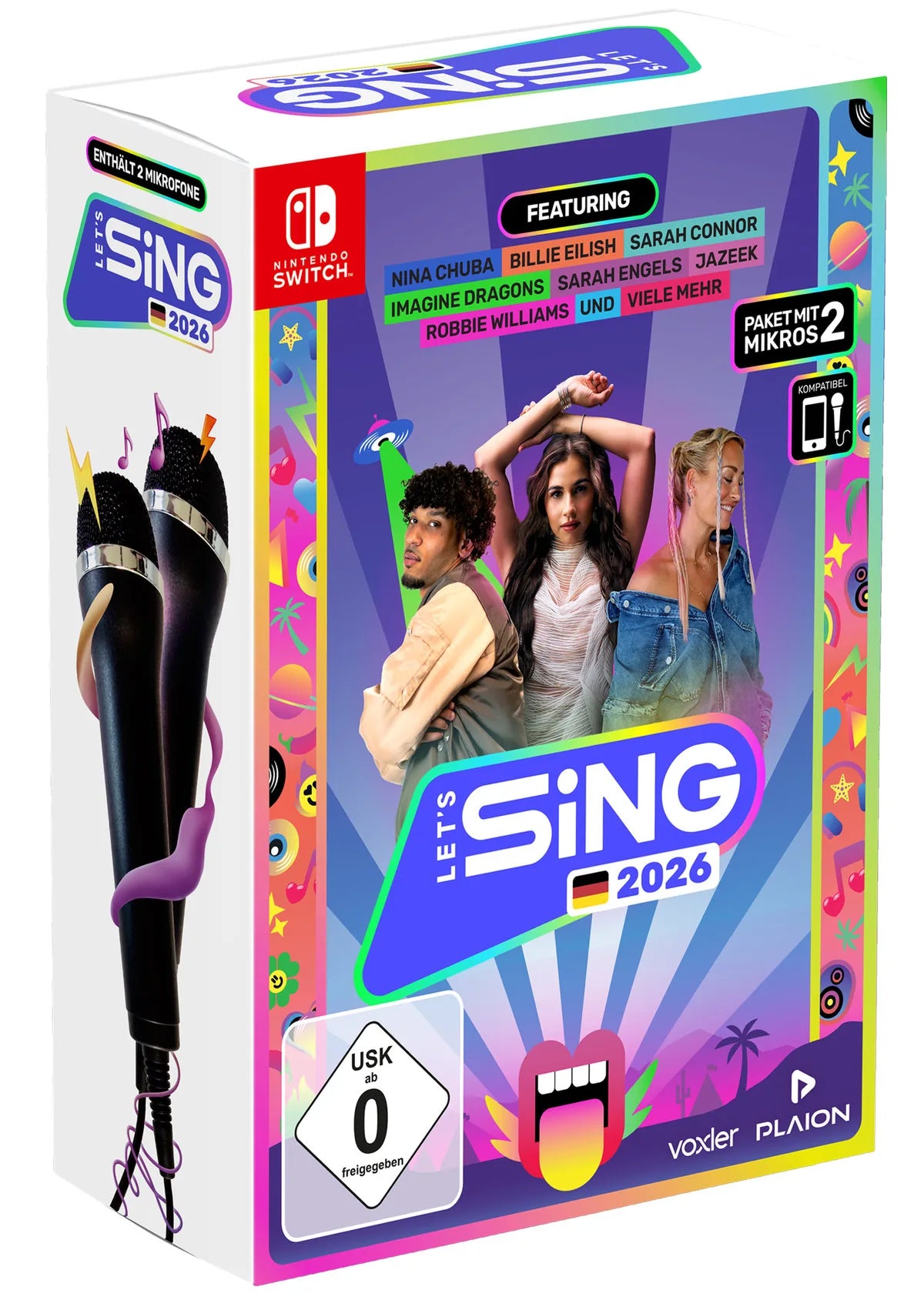 Let's Sing 2026 + 2 Mikrofone - Nintendo Switch