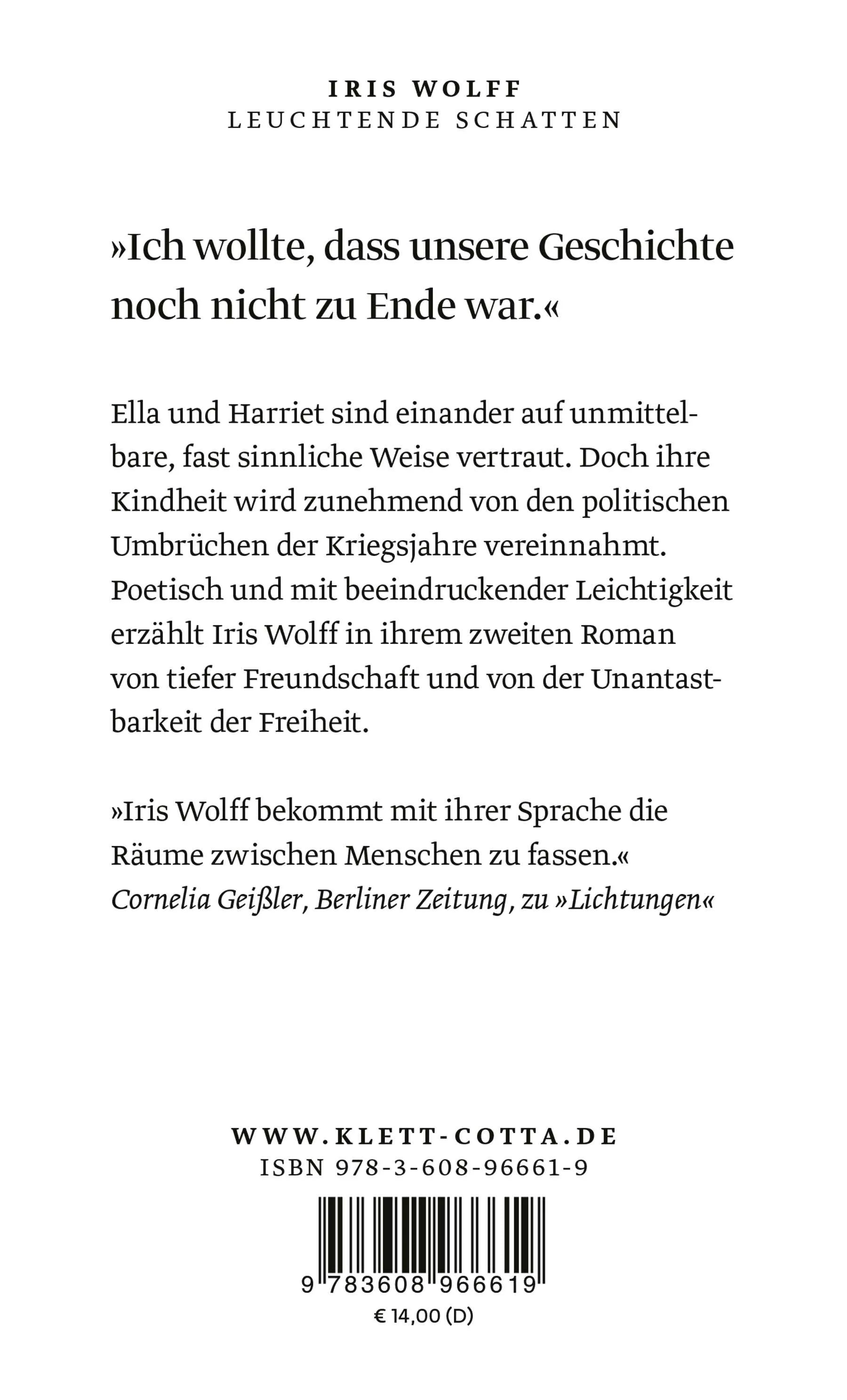Rückseite: Leuchtende Schatten (Taschenbuch)