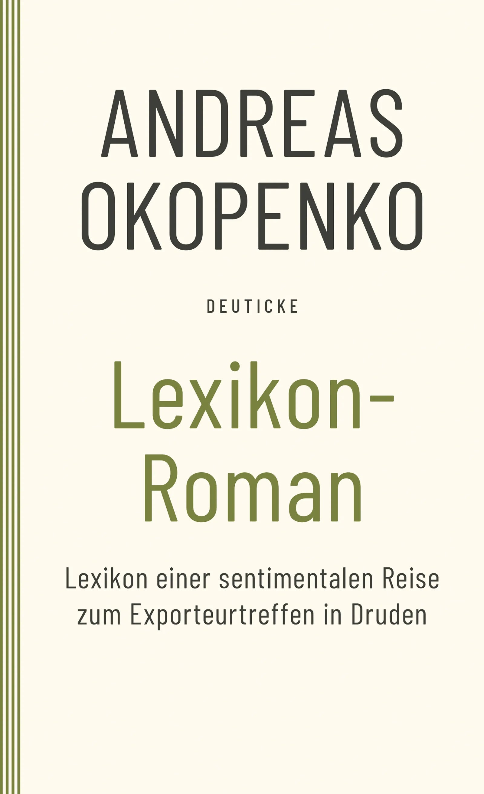 Buchcover von 'Lexikon Roman' - Taschenbuch von Andreas Okopenko