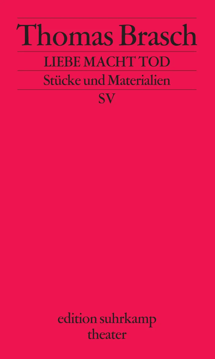Buchcover von 'Liebe Macht Tod' - Taschenbuch von Thomas Brasch