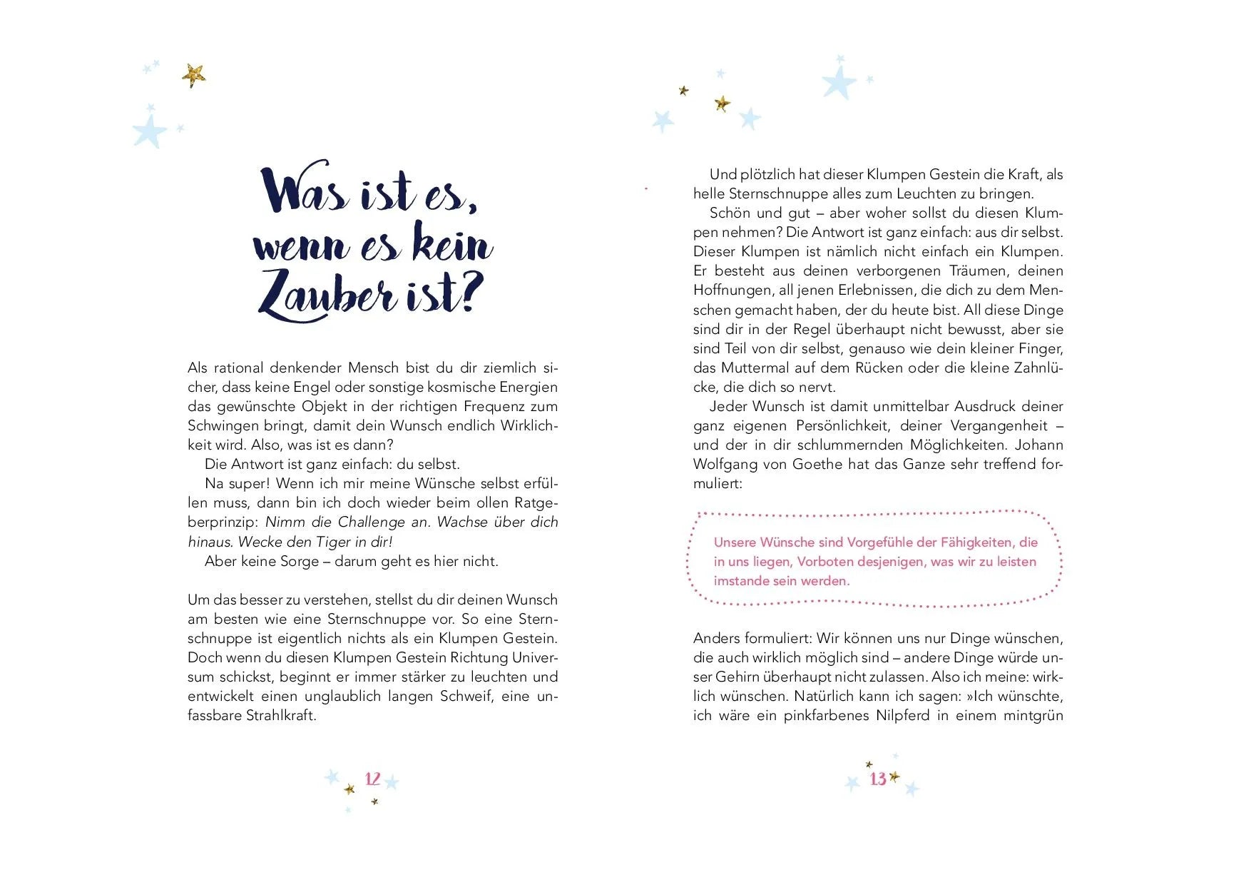 Innenansicht von 'Liebes Universum, ich wünsche mir …' - Gebundene Ausgabe