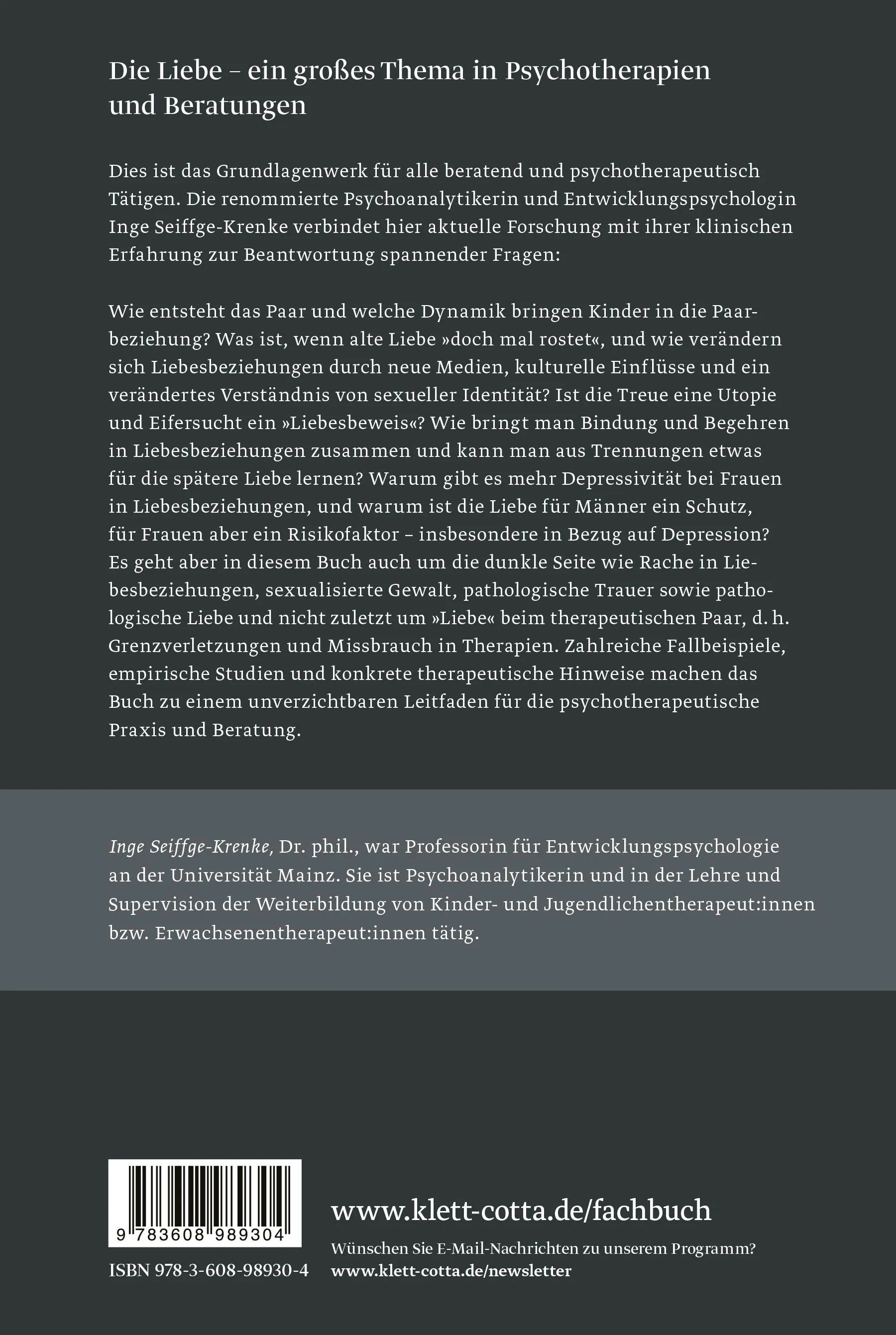 Rückseite: Liebesbeziehungen (Paperback)
