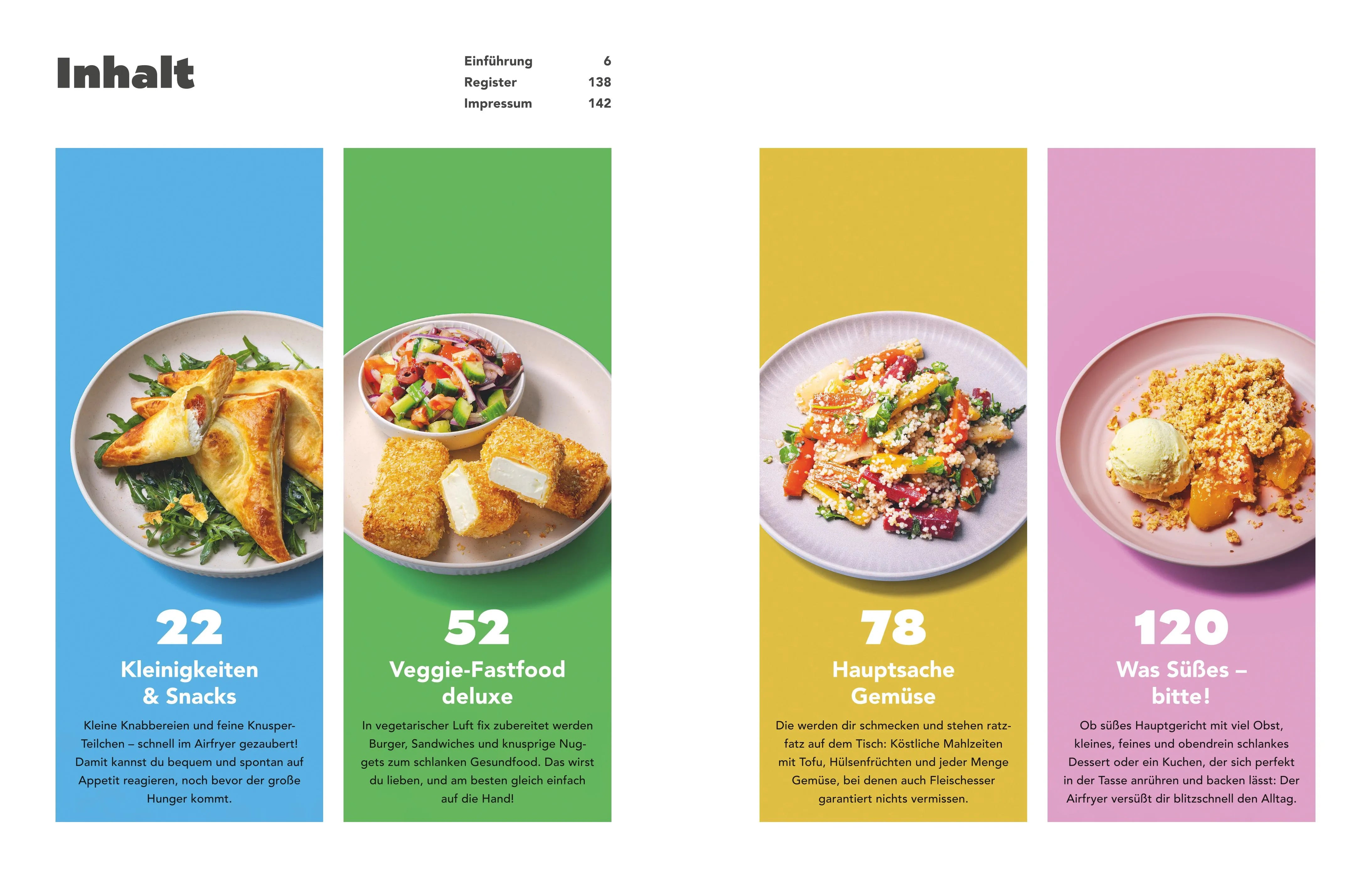 Detailansicht: Lieblingsrezepte aus deinem Airfryer – vegetarisch (Hardcover)