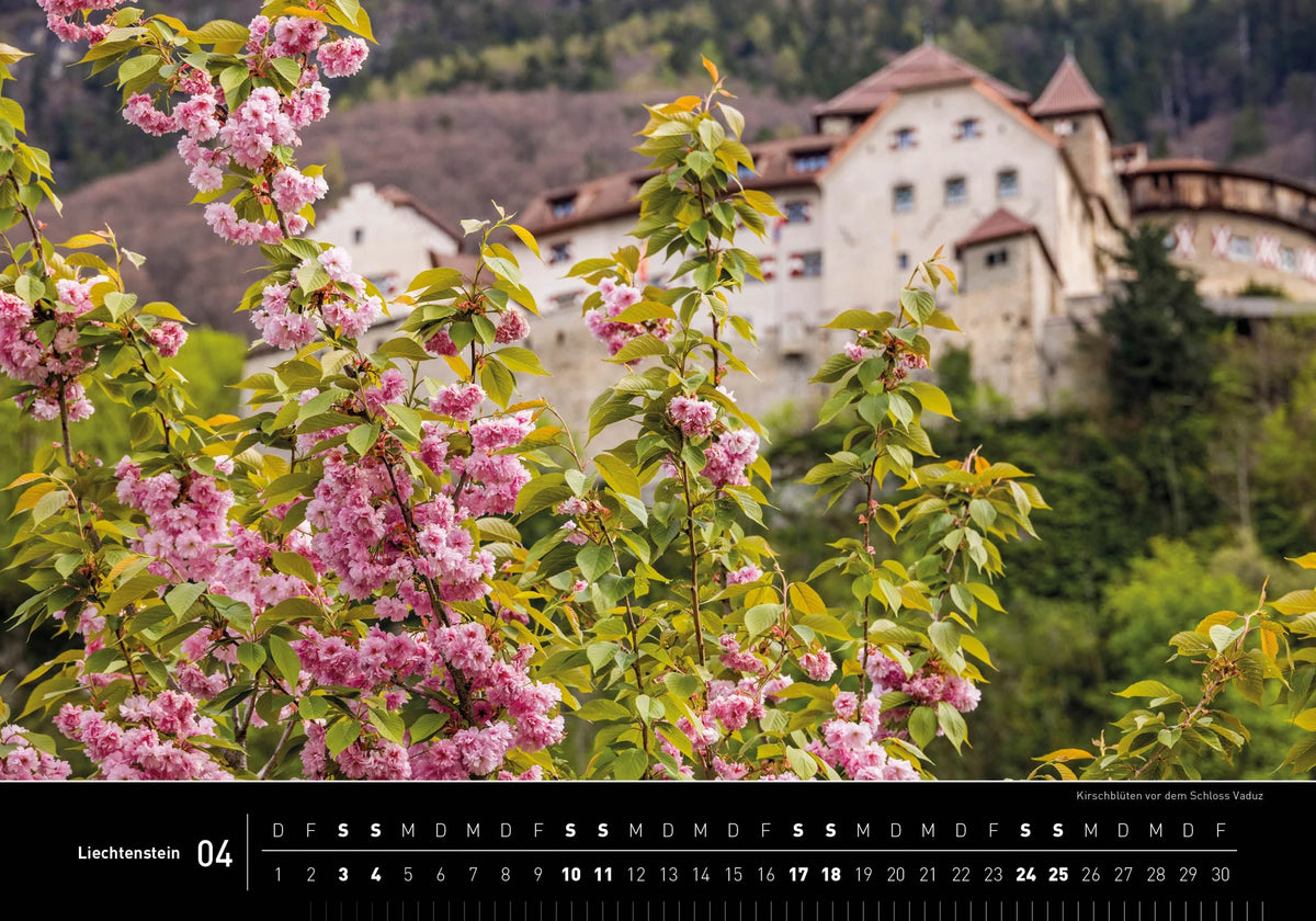 Liechtenstein Premiumkalender 2027 – Ansicht