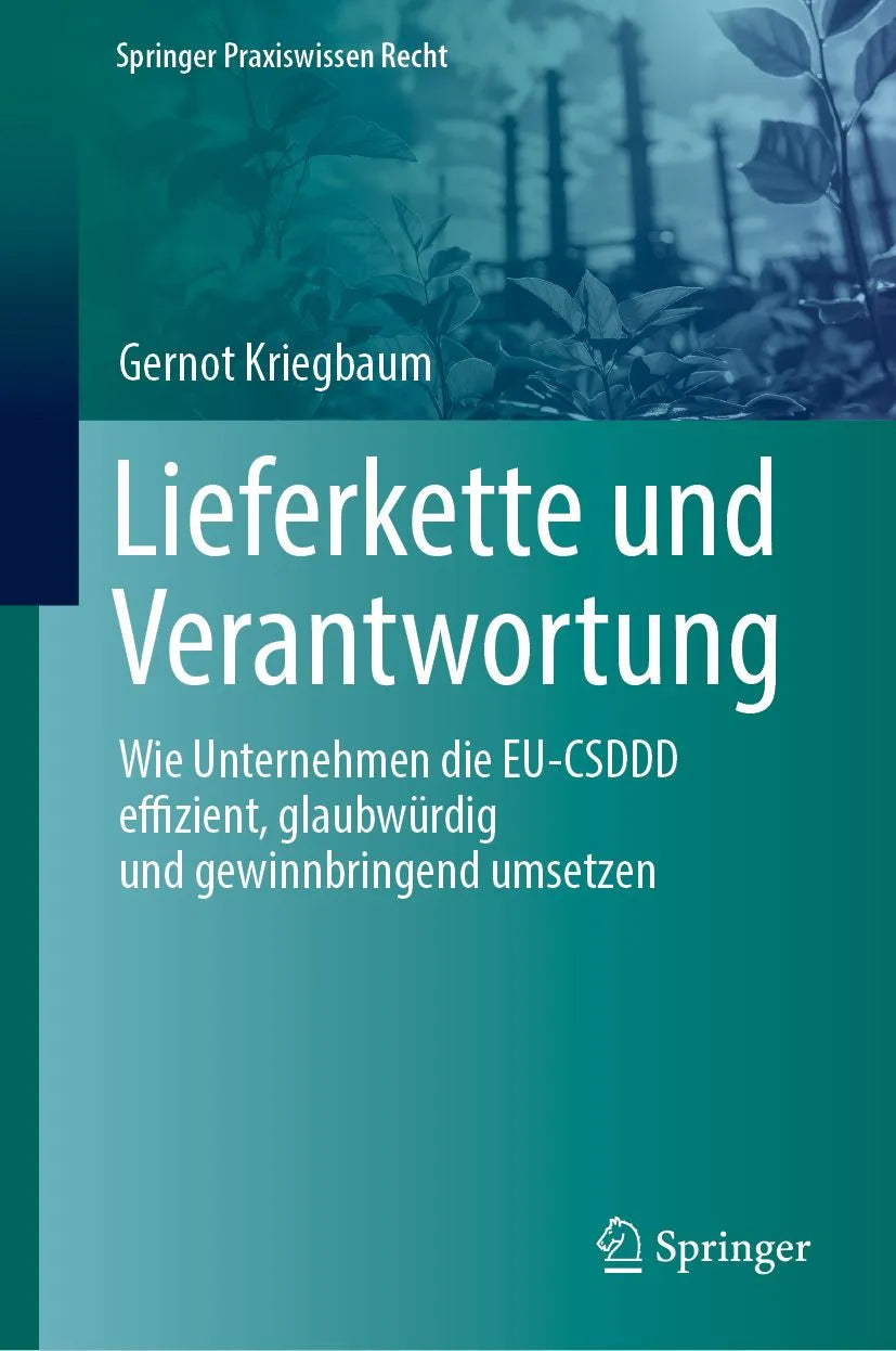 Cover: Lieferkette und Verantwortung (E-Book) von Gernot Kriegbaum