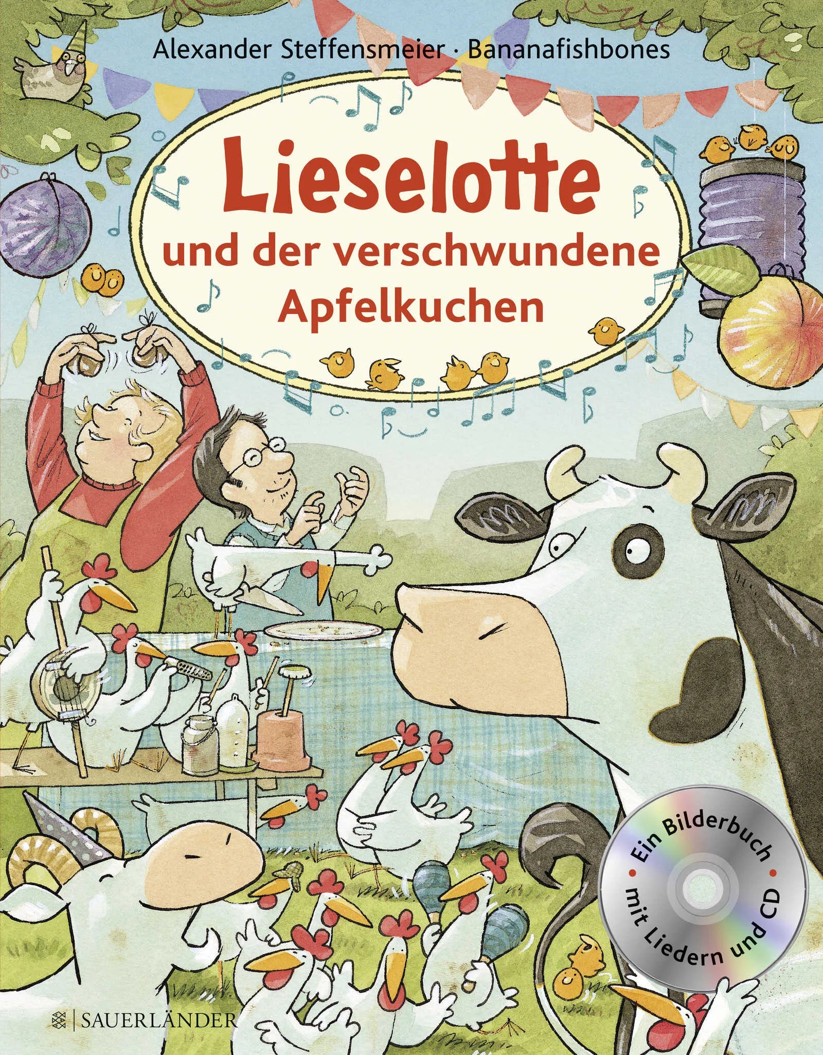 Buchcover von 'Lieselotte und der verschwundene Apfelkuchen Buch mit CD' - Gebundene Ausgabe von Alexander Steffensmeier