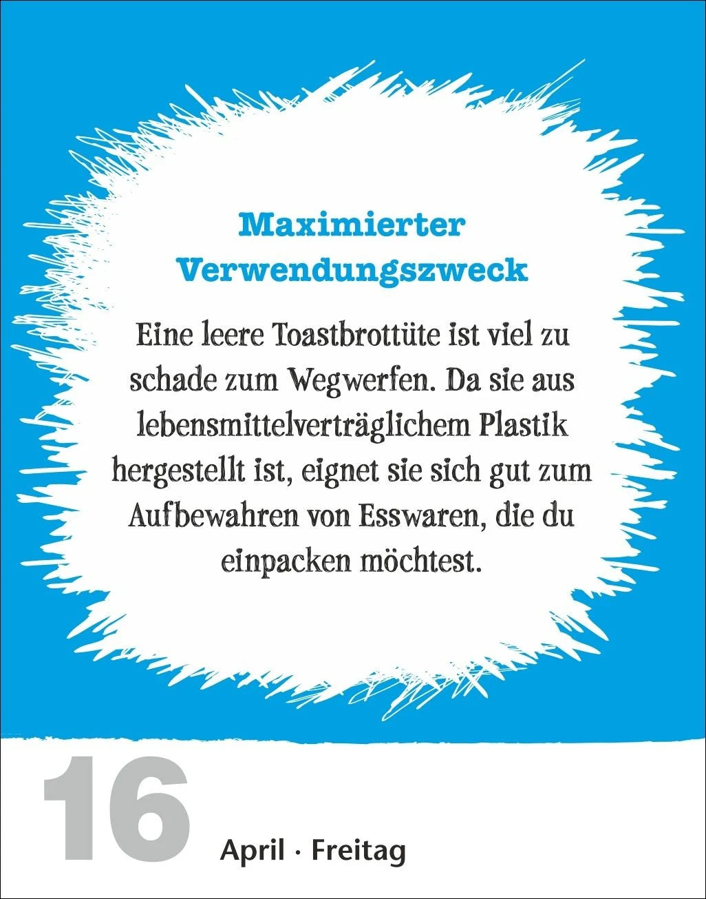 Lifehacks Tagesabreißkalender 2027 - Der hilfreichste Kalender aller Zeiten – Ansicht
