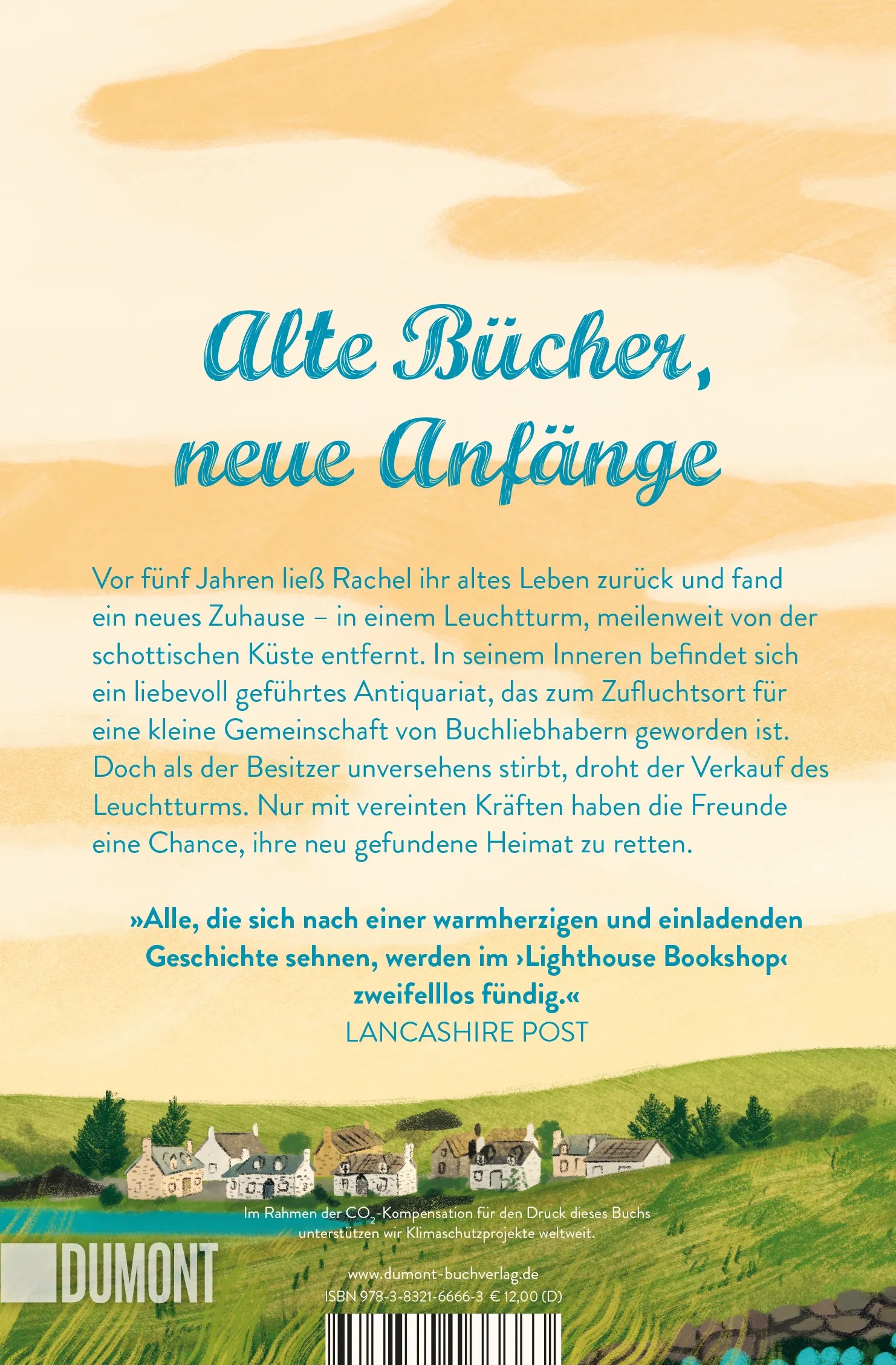 Buchrückseite von 'Lighthouse Bookshop' mit Klappentext - Taschenbuch