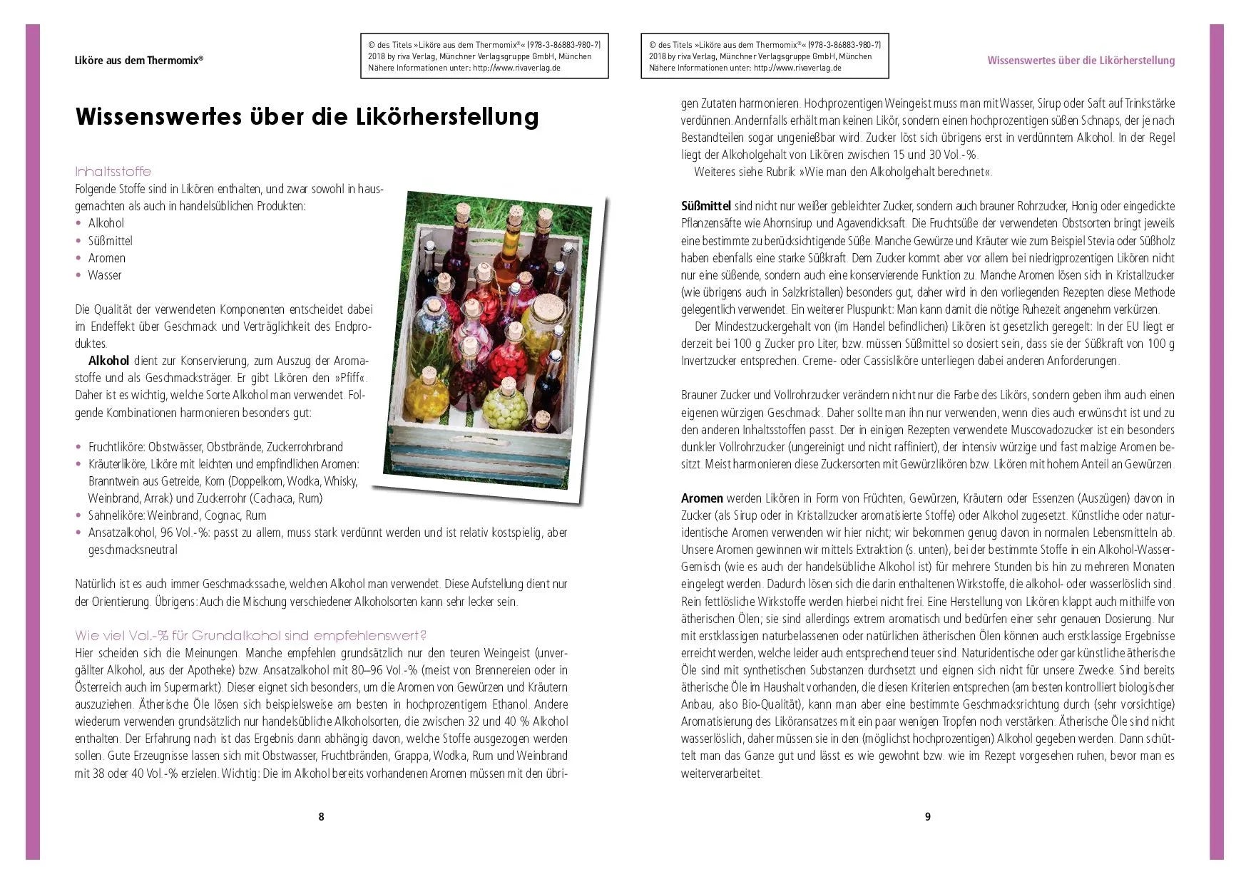 Innenansicht von 'Liköre aus dem Thermomix®' - Taschenbuch