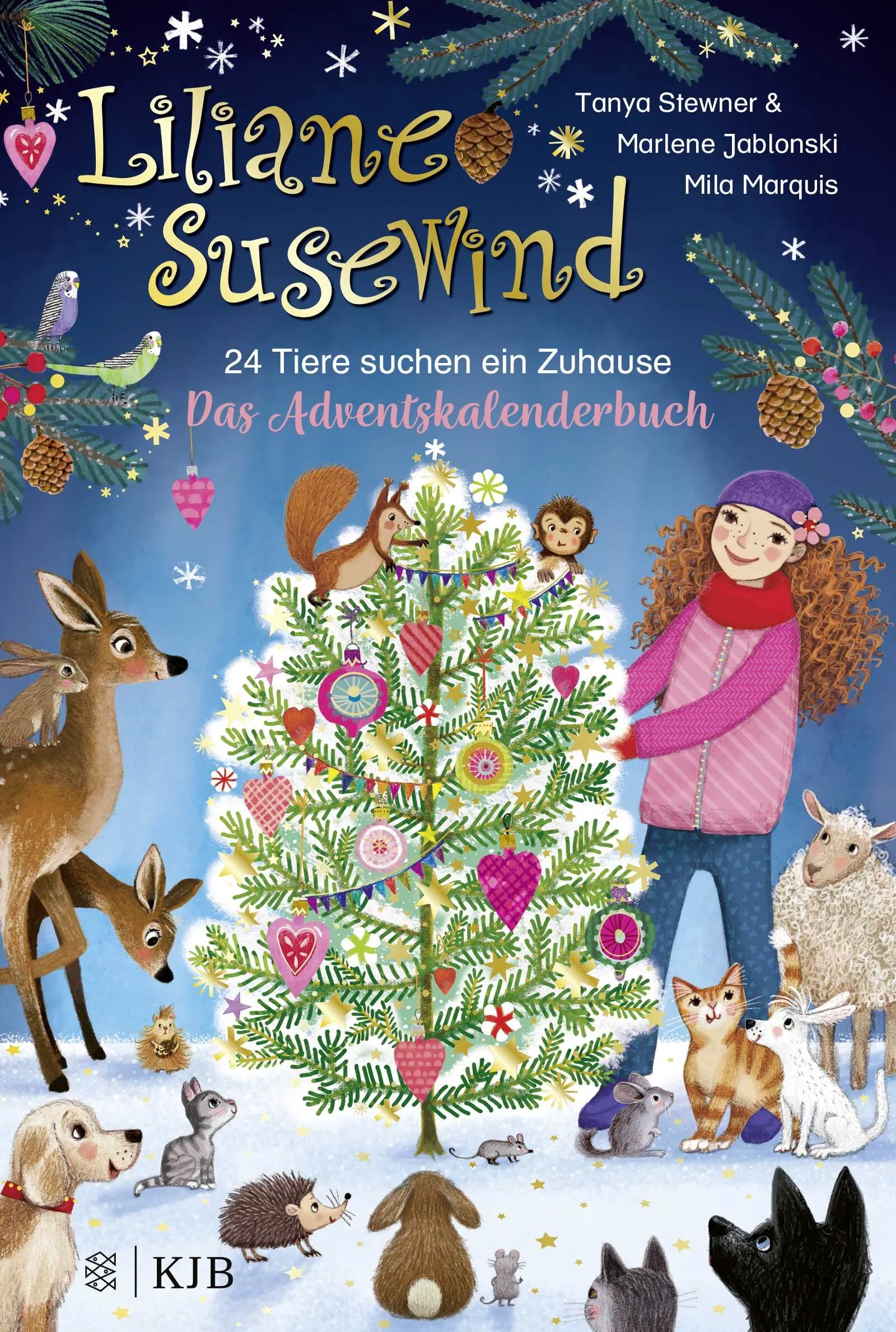 Buchcover von 'Liliane Susewind – 24 Tiere suchen ein Zuhause. Das Adventskalenderbuch' - Gebundene Ausgabe von Tanya Stewner