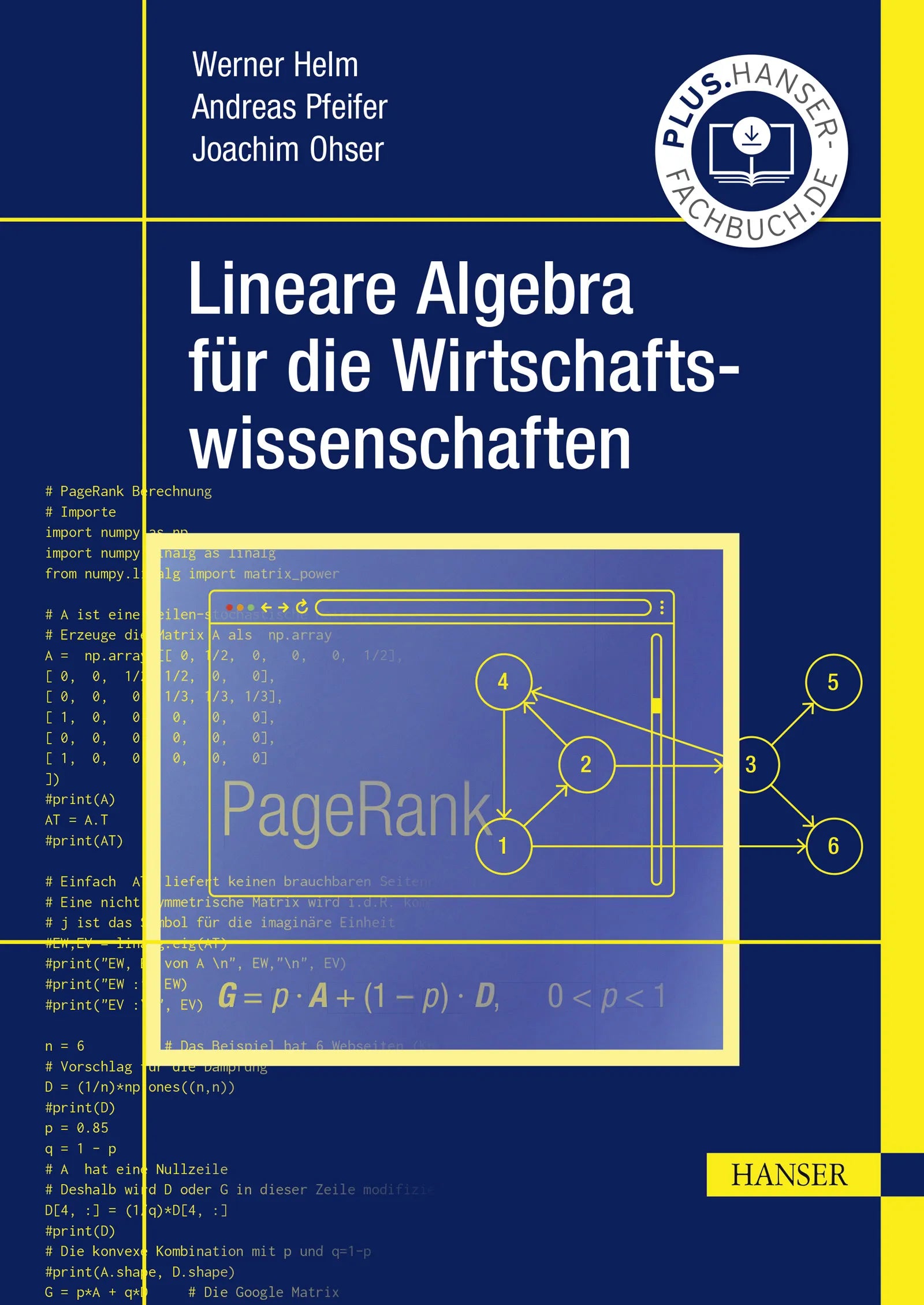 Cover: Lineare Algebra für die Wirtschaftswissenschaften (E-Book) von Werner Helm