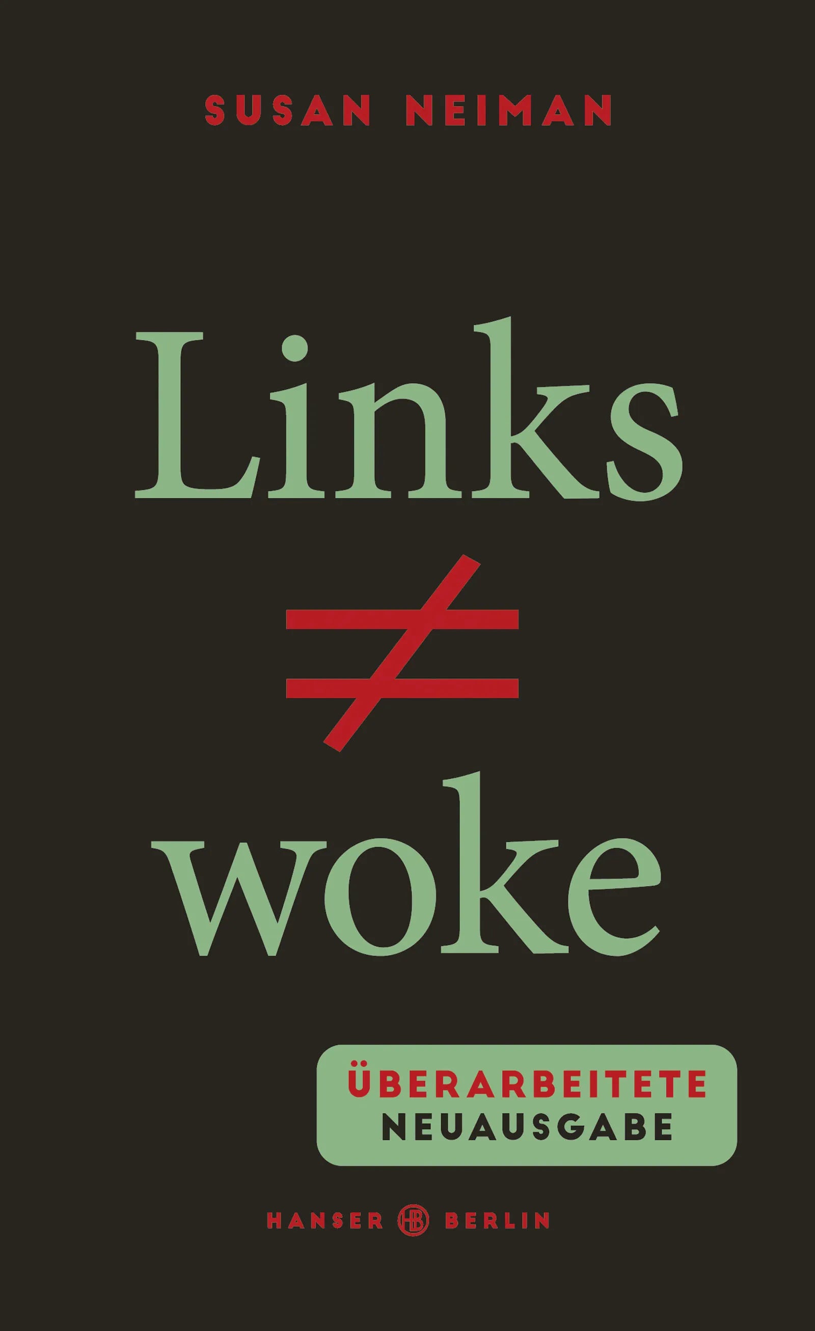 Buchcover von 'Links ist nicht woke' - Gebundene Ausgabe von Susan Neiman