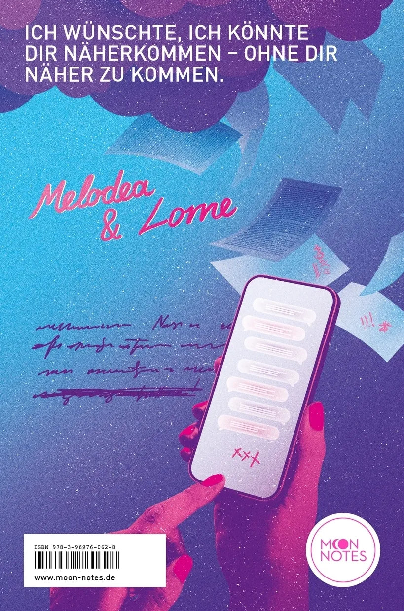 Buchrückseite von 'Literally Love 2. Papercut Feeling' mit Klappentext - Paperback
