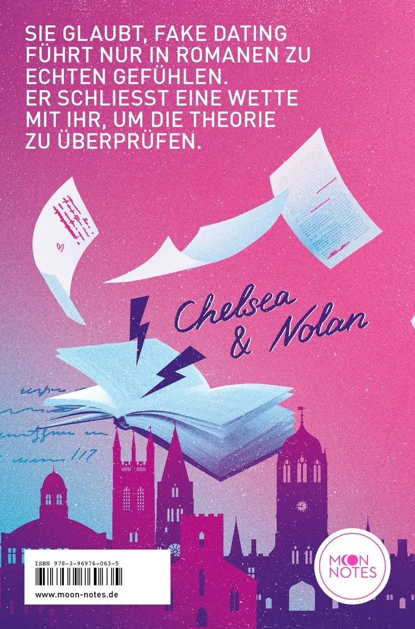 Buchrückseite von 'Literally Love 3. Paperweight Hearts' mit Klappentext - Paperback