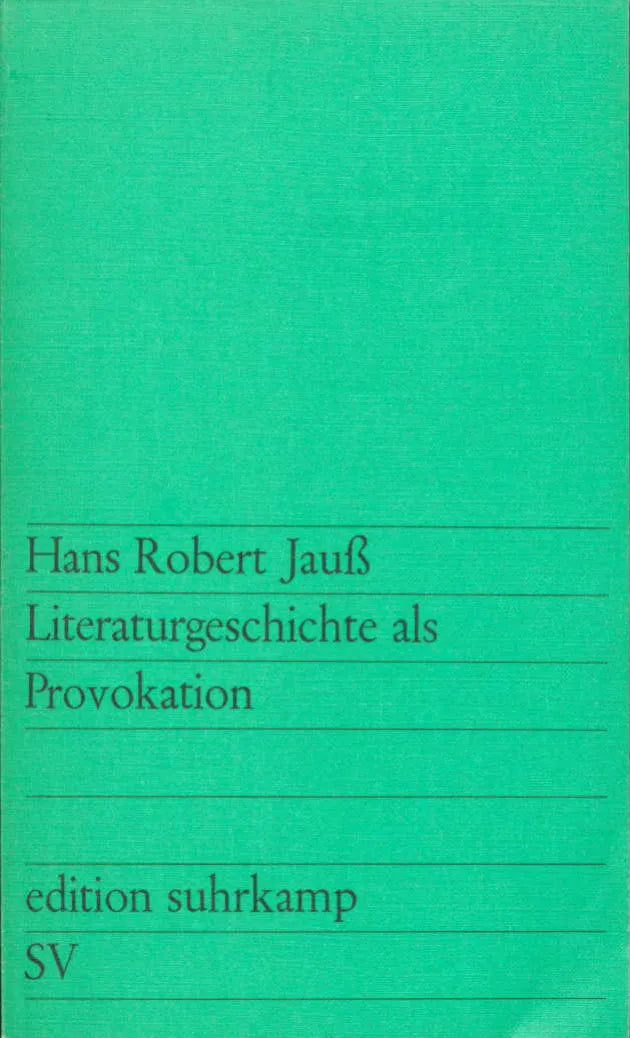 Buchcover von 'Literaturgeschichte als Provokation' - Taschenbuch von Hans Robert Jauß