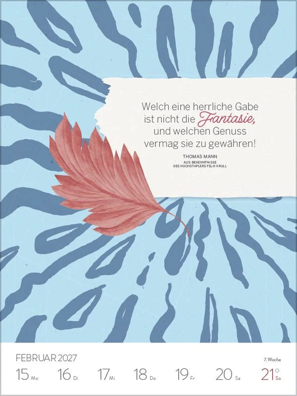 Literaturkalender 2027 – Ansicht