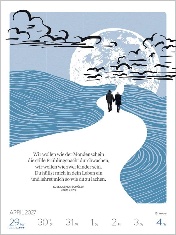 Literaturkalender 2027 – Ansicht