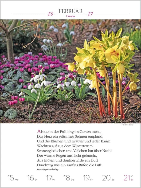 Literaturkalender Gartenlust 2027 – Ansicht