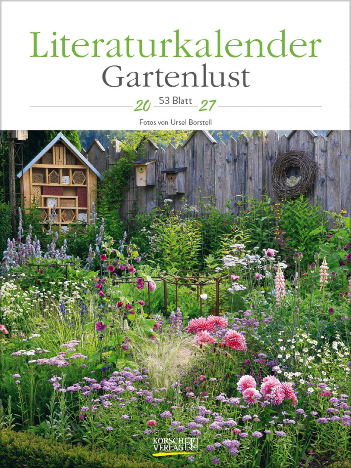 Taschenkalender: Literaturkalender Gartenlust 2027