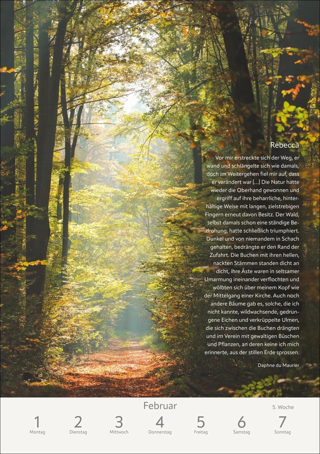 Literaturkalender Natur Wochen-Kulturkalender 2027 – Ansicht