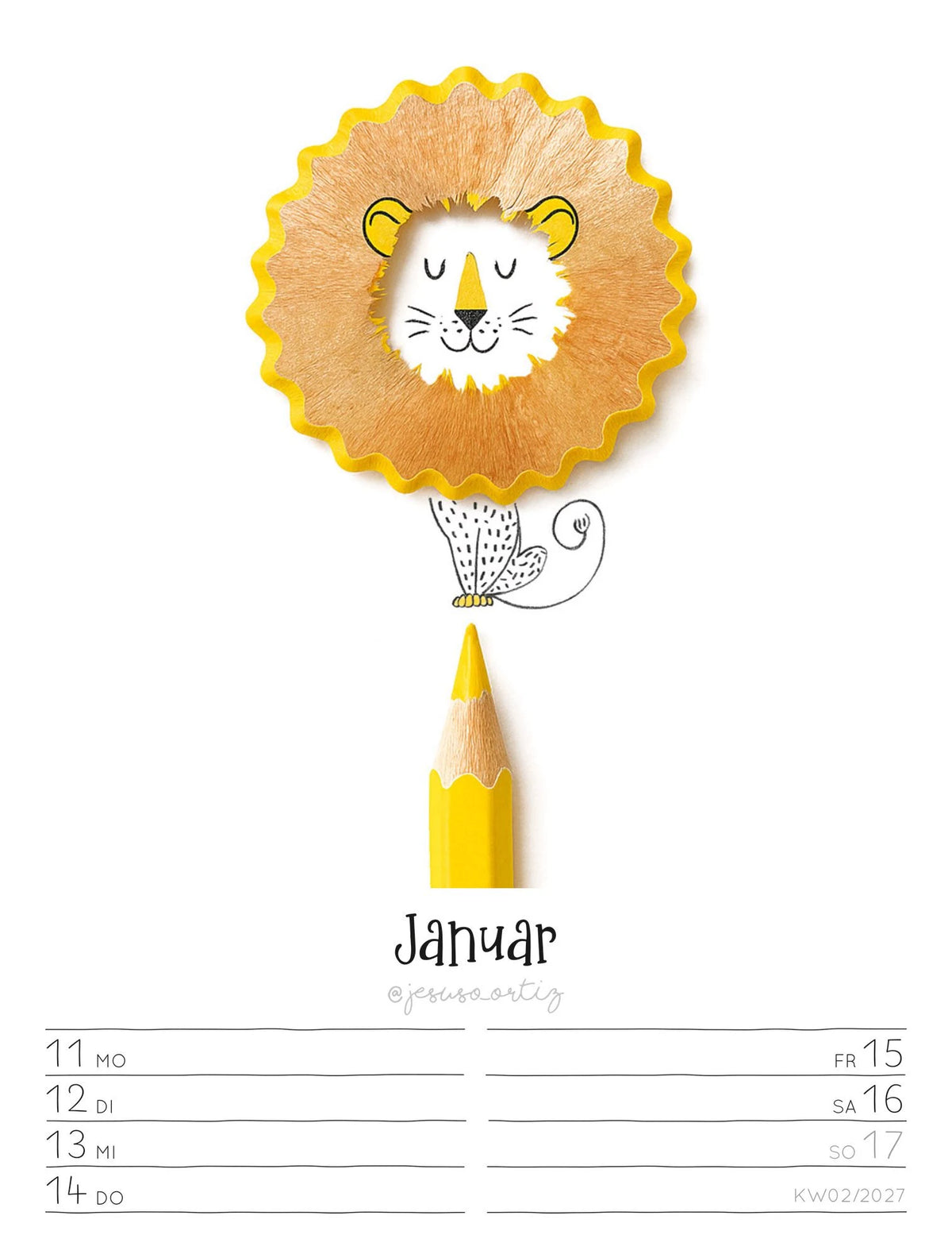 Little Dreams Wochenplaner Kalender 2027 – Ansicht