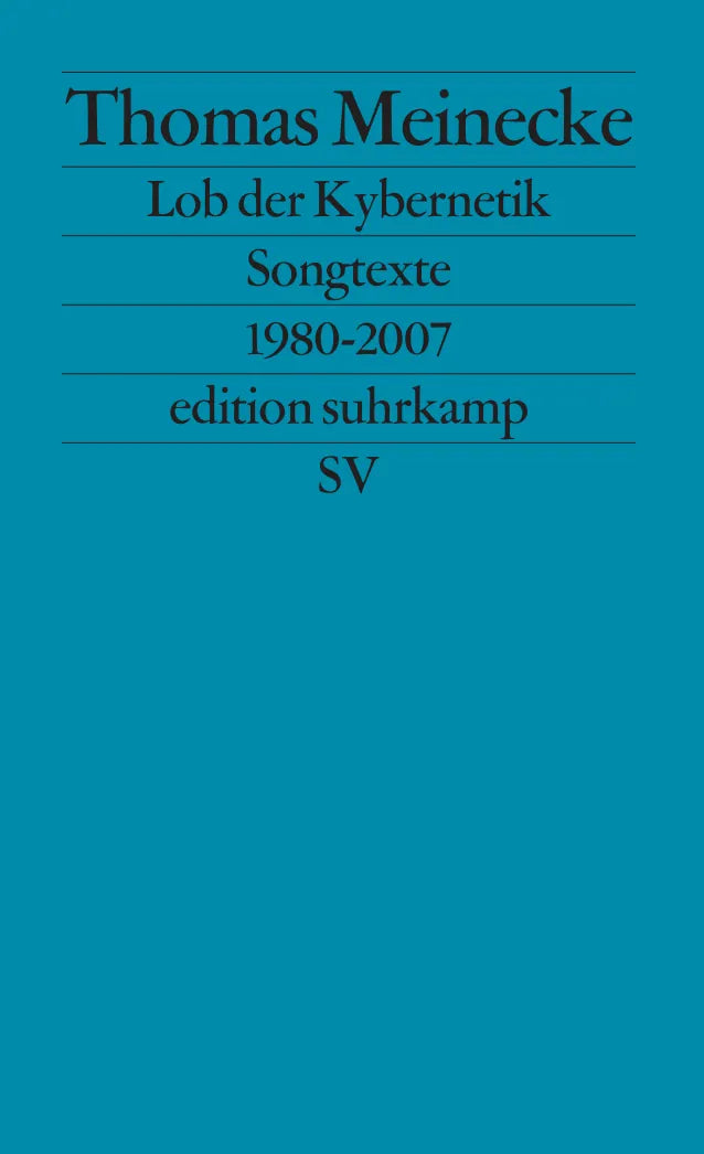 Buchcover von 'Lob der Kybernetik' - Taschenbuch von Thomas Meinecke