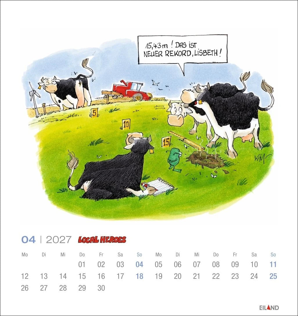 Local Heroes Postkartenkalender 2027 - Vom Leben hinter´m Deich – Ansicht