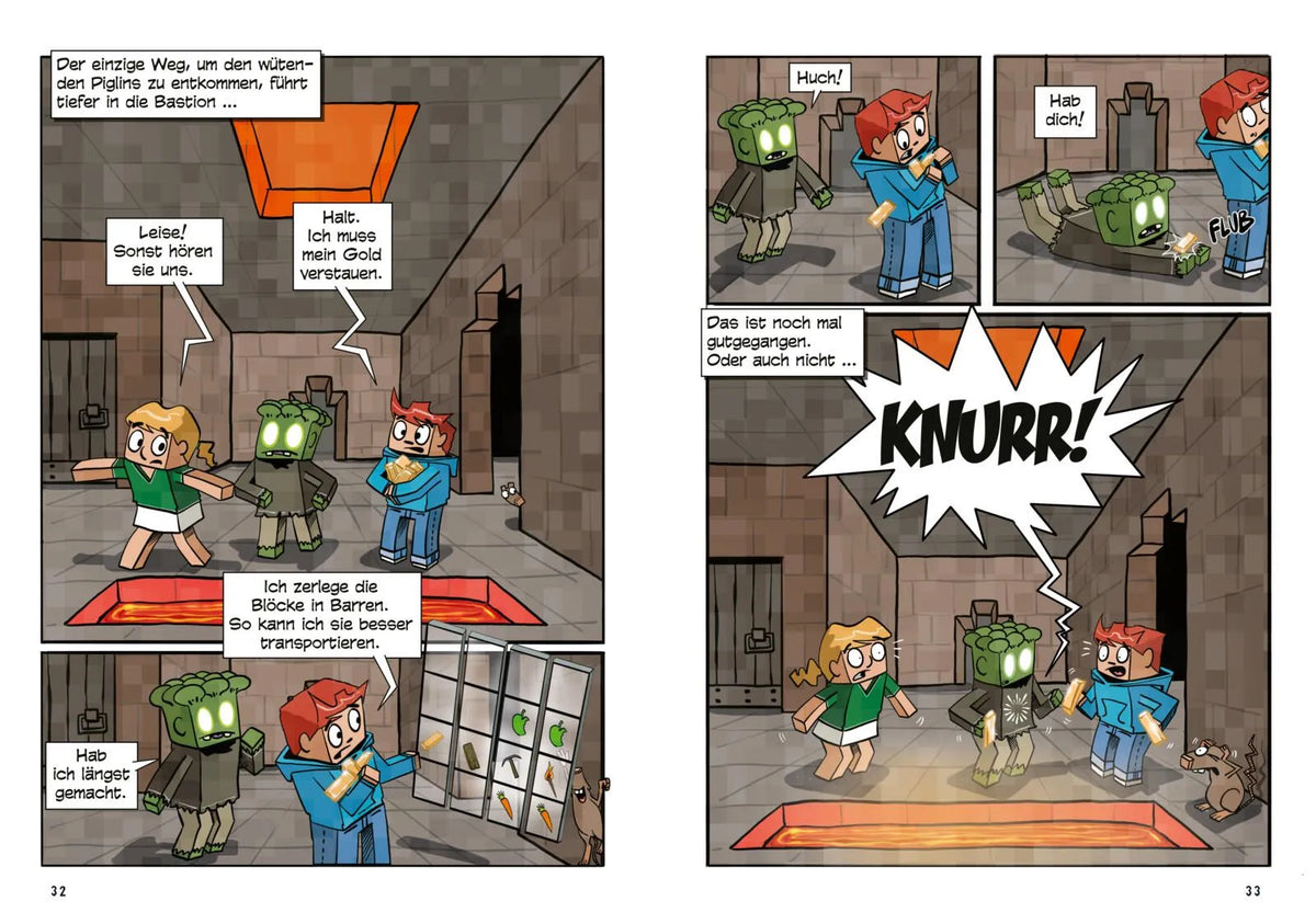 Detailansicht: Lohen – bis die Flammen lodern! – Ein Comic für Fans von Minecraft (Hardcover)